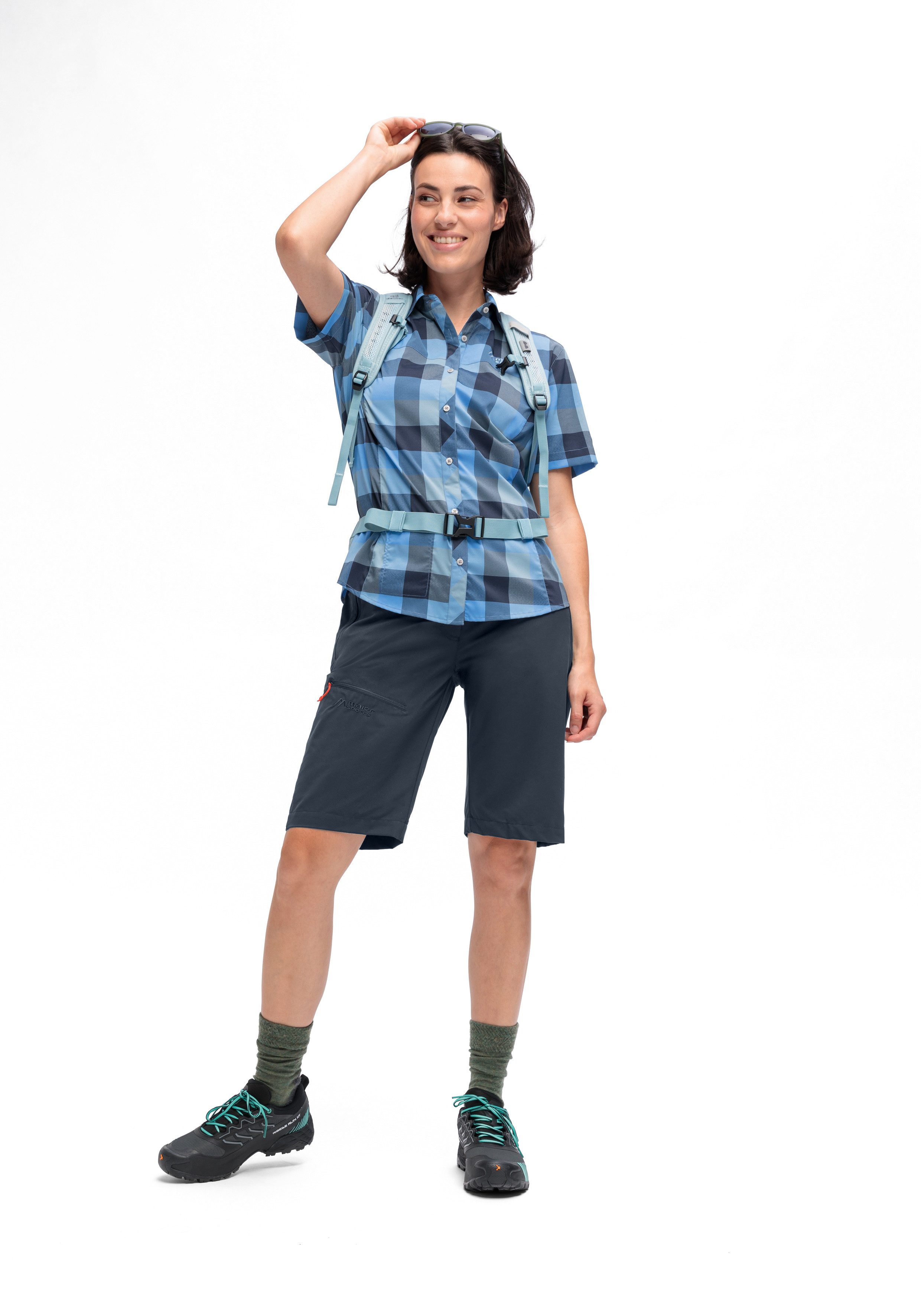 Maier Sports Outdoorbroek Lulaka bermuda loop Dames shorts, korte wandelbroek, outdoorbroek, 3 zakken, regular fit