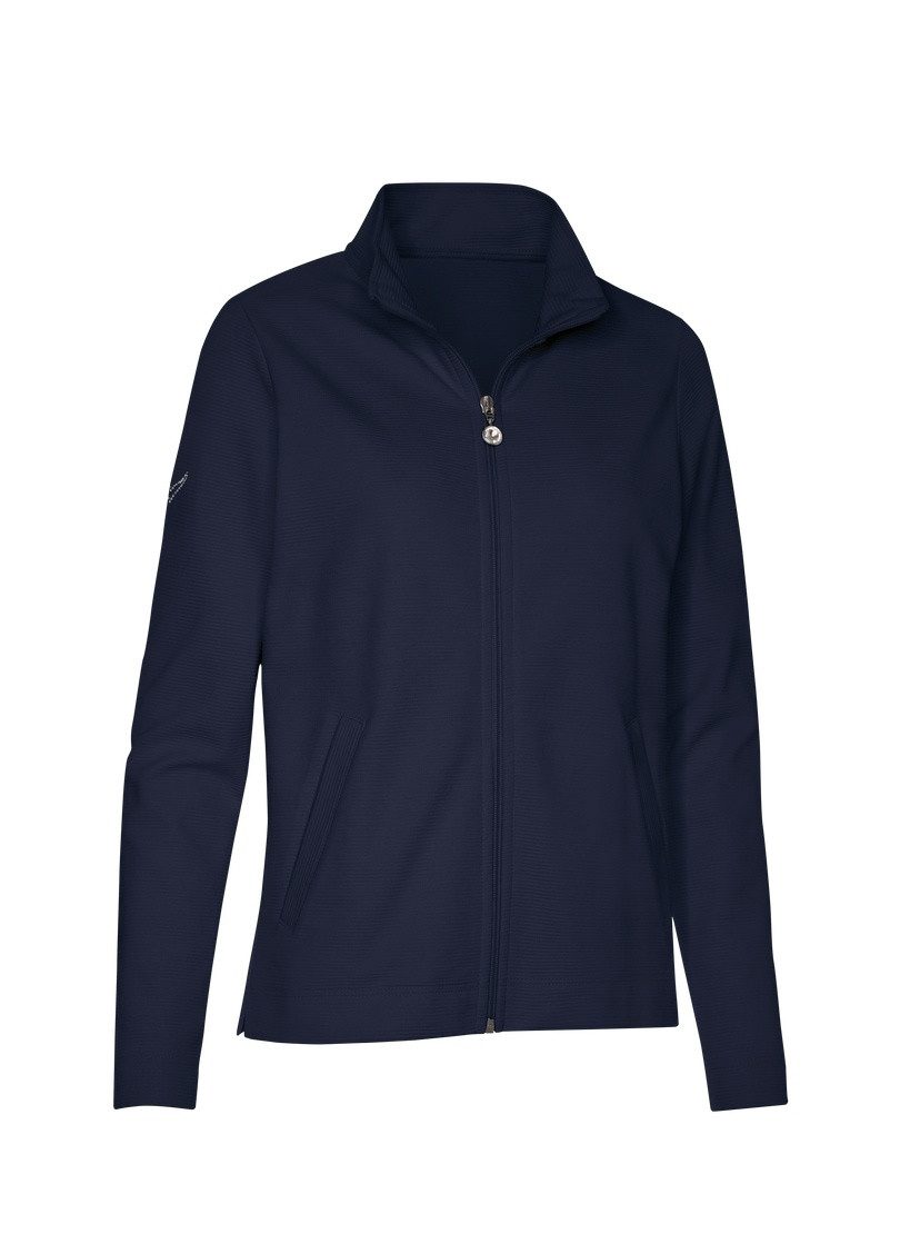 Trigema Sweatvest TRIGEMA jas met fonkelende strassteentjes (1-delig)