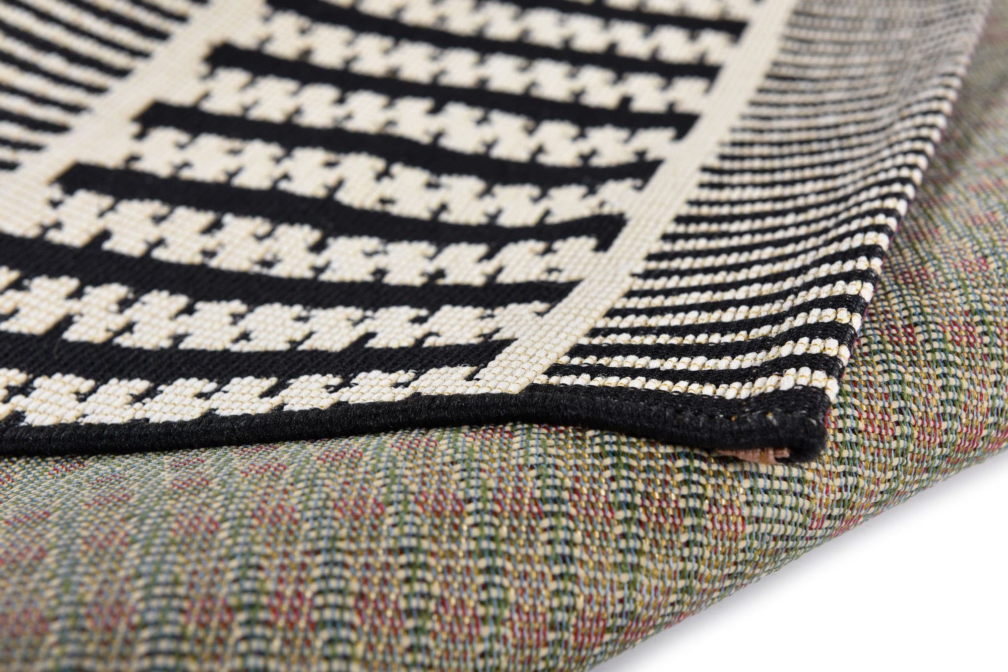 TOM TAILOR HOME Vloerkleed Funky Outdoor Geometric Platweefsel, modern ruitendesign, geschikt voor buiten, woonkamer