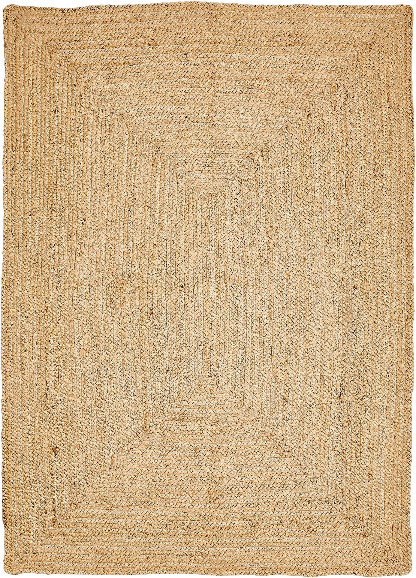 LUXOR living Vloerkleed Ibo, jute tapijt Omkeerbaar tapijt, handgeweven, natuurlijke vezel, Boho-stijl