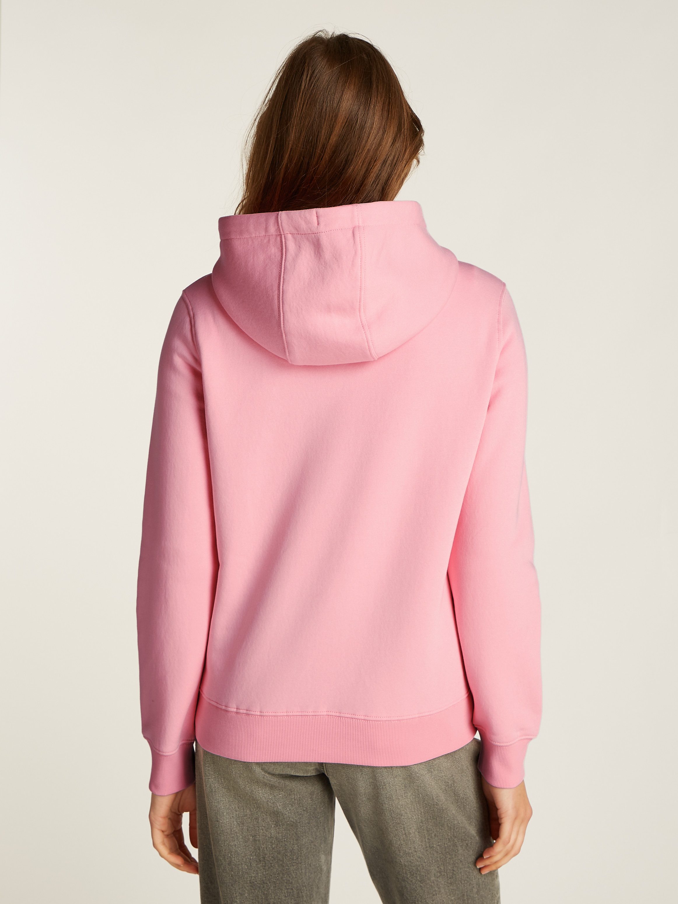 Tommy Jeans Curve Hoodie TJW REG ESS LOGO HOODIE EXT in grote maten, capuchon, logo-vlag