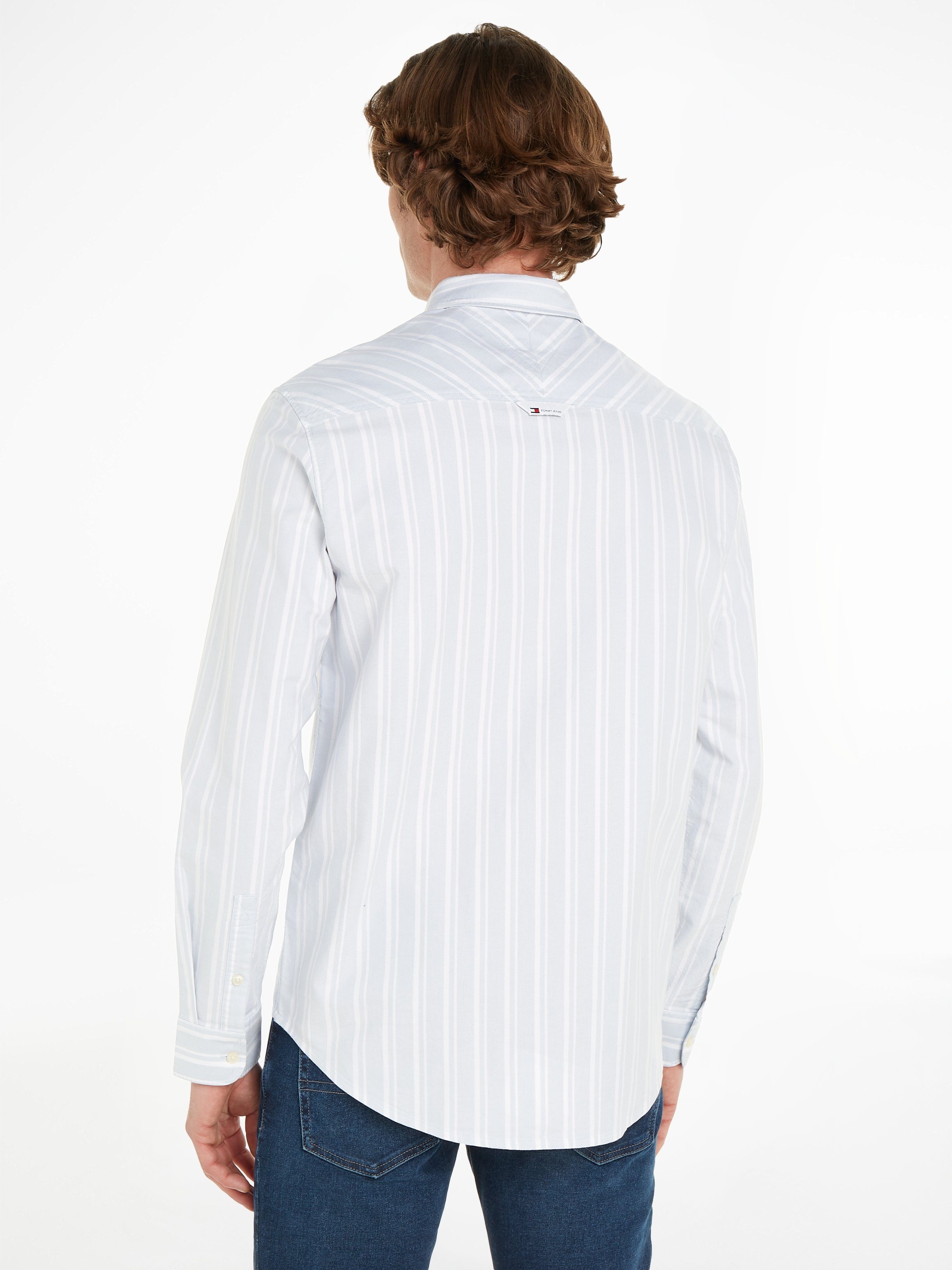 TOMMY JEANS Overhemd met lange mouwen TJM REG OXFORD STRIPE SHIRT