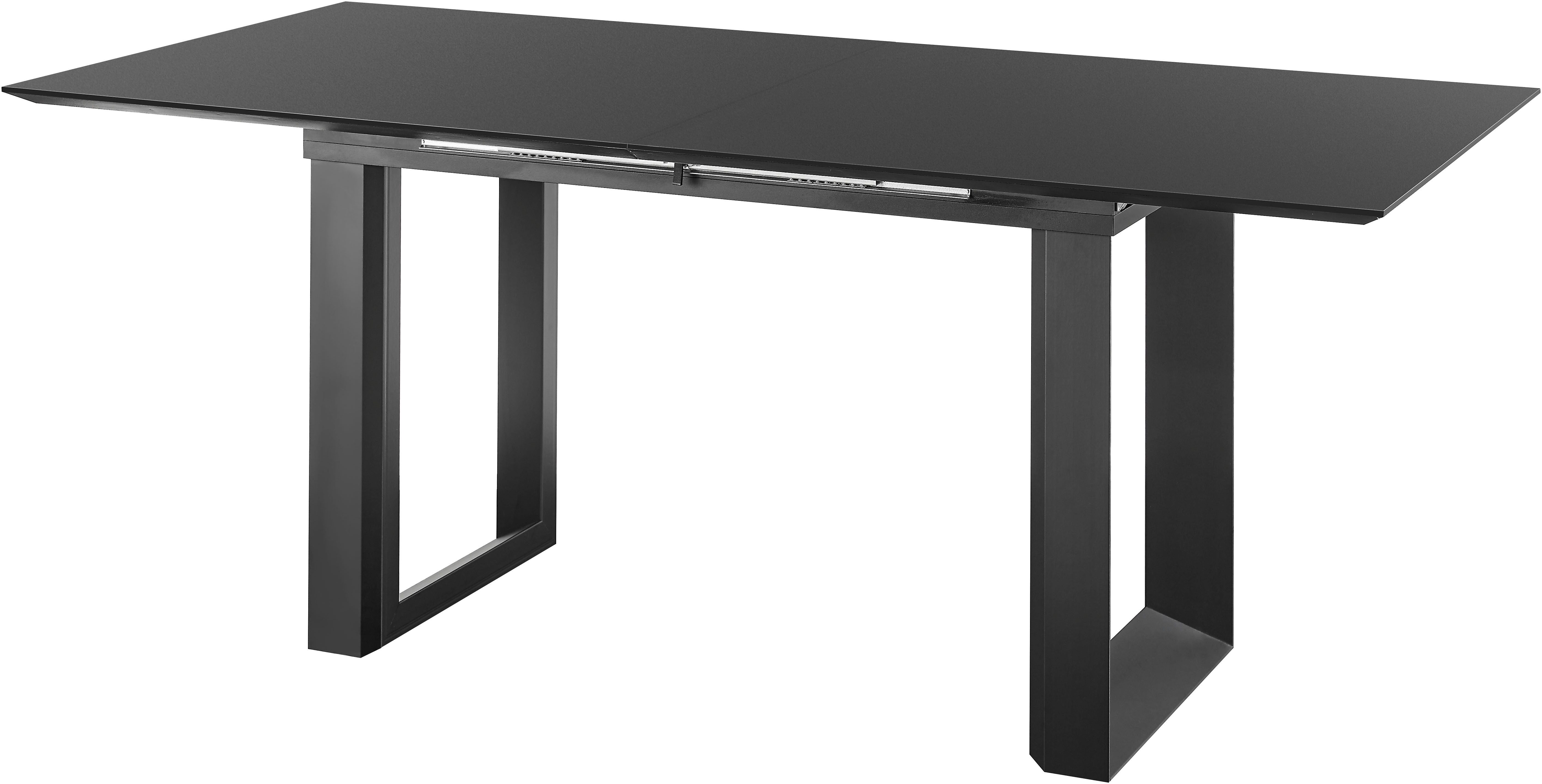 set one by Musterring Eettafel New Atlanta Rechthoekig blad met Zwitserse rand, uitschuifbaar, onderstel in U-vorm