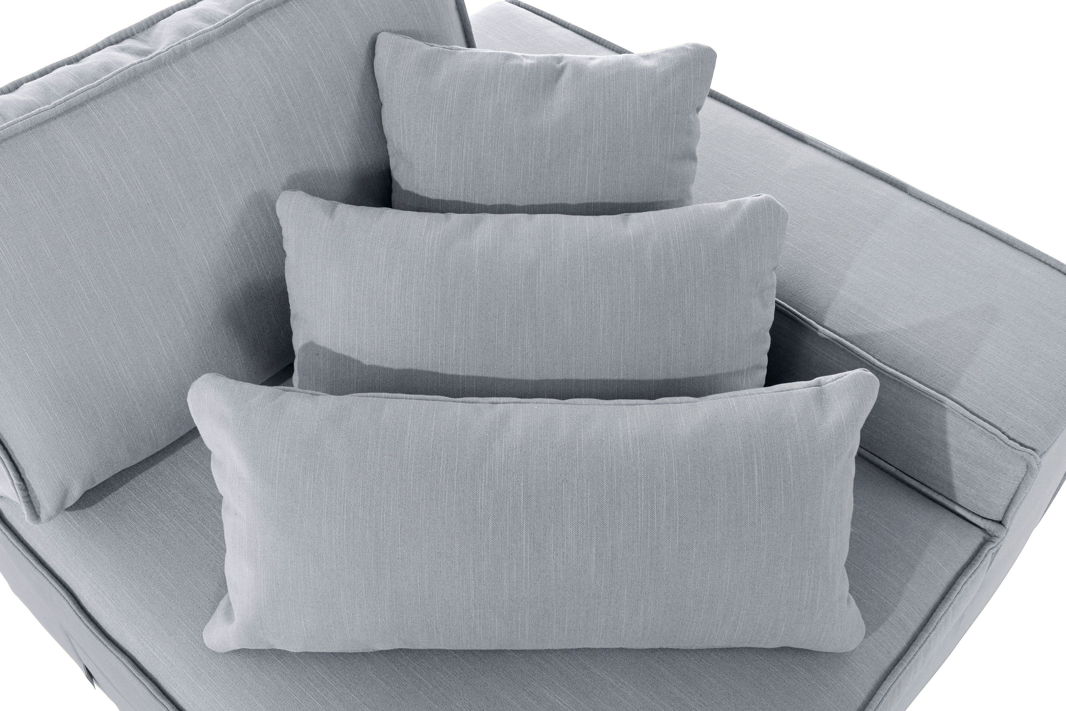 RAUM.ID Ottomane Florid afzonderlijk plaatsbaar of als deel van een modulaire bank, ook in cord