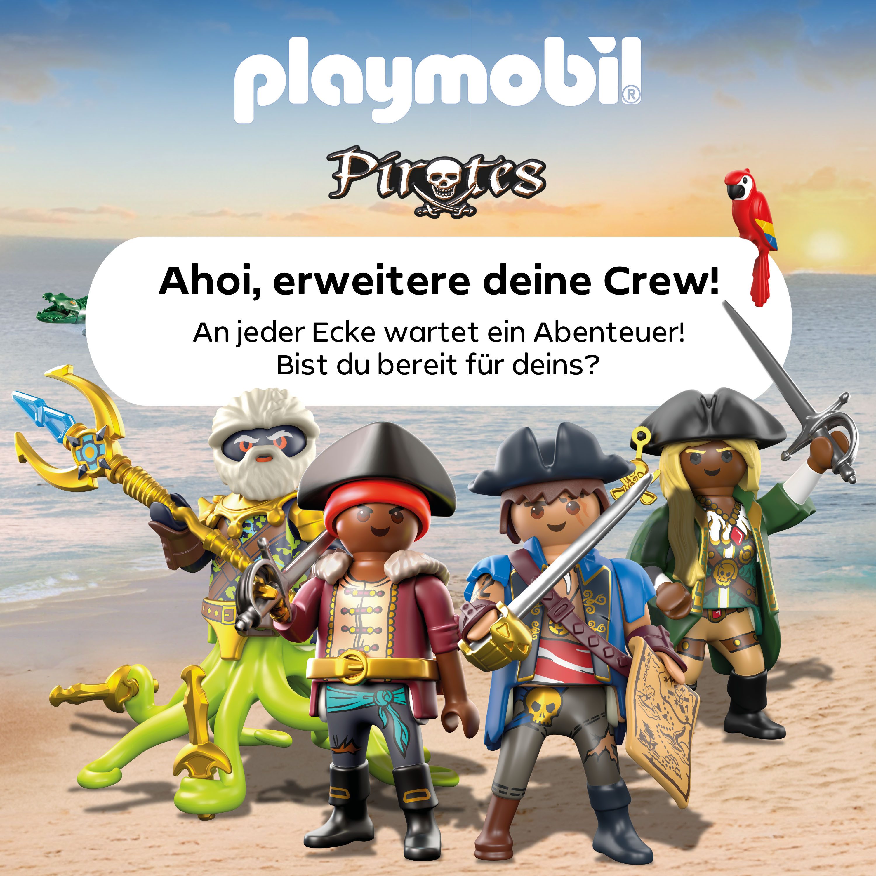 Playmobil® Constructie-speelset Schatzbergung auf Piratenfloss (71794), Playmobil Pirates (41-delig)