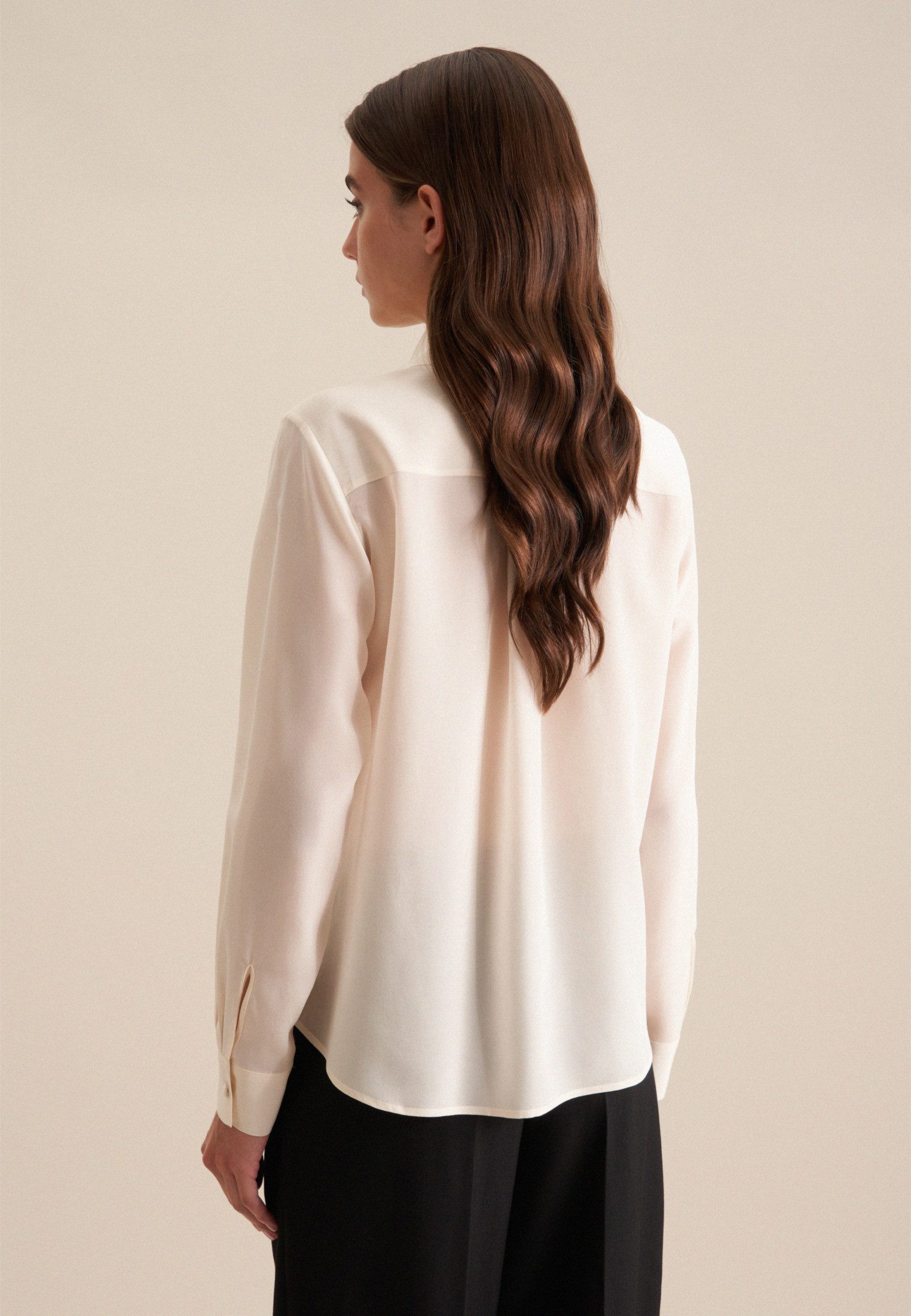 seidensticker Overhemdblouse Zwarte roos