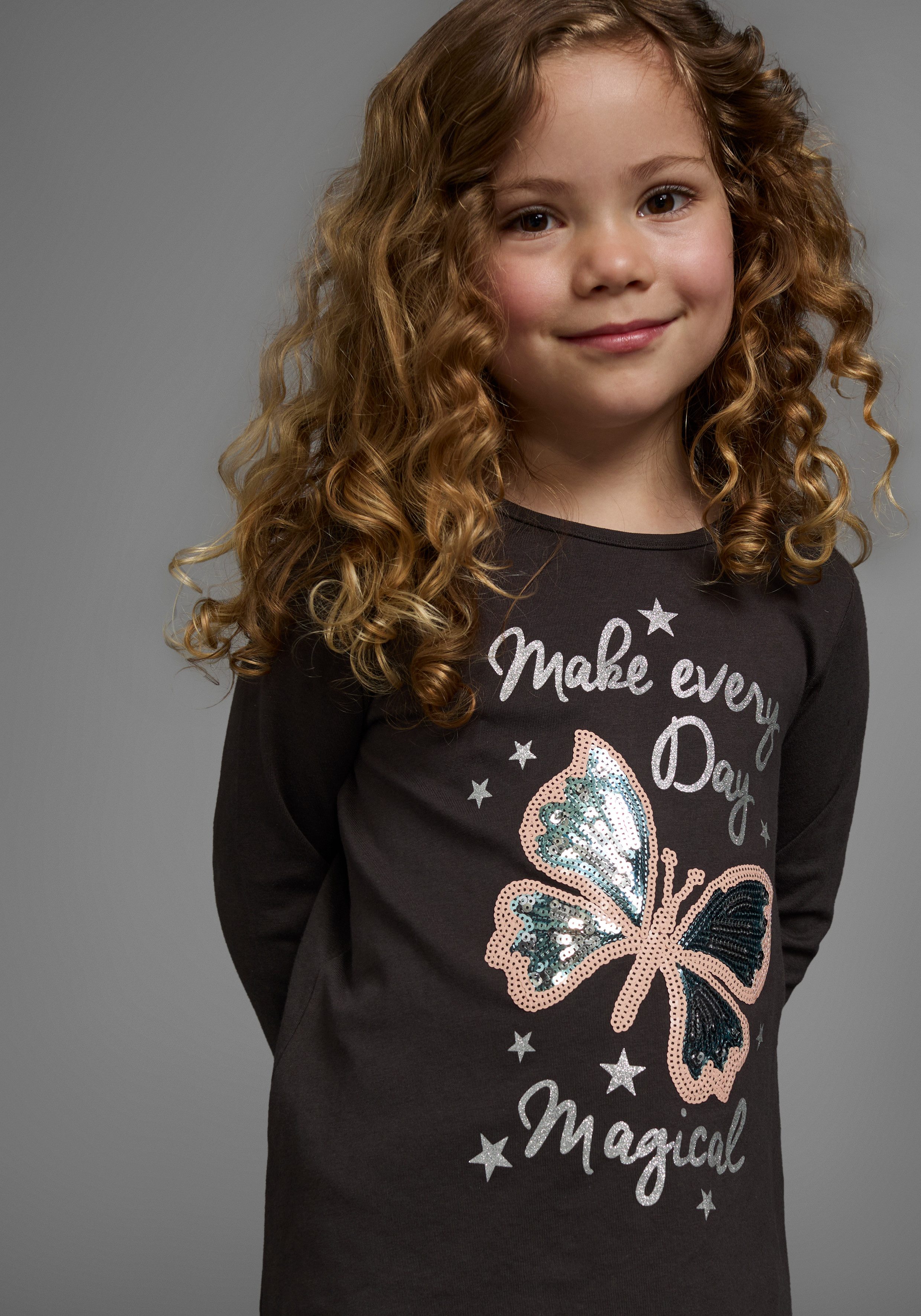 KIDSWORLD Shirt met lange mouwen & legging 2-delig set shirt + leggings met glinsterende details (set, 2-delig, 2)