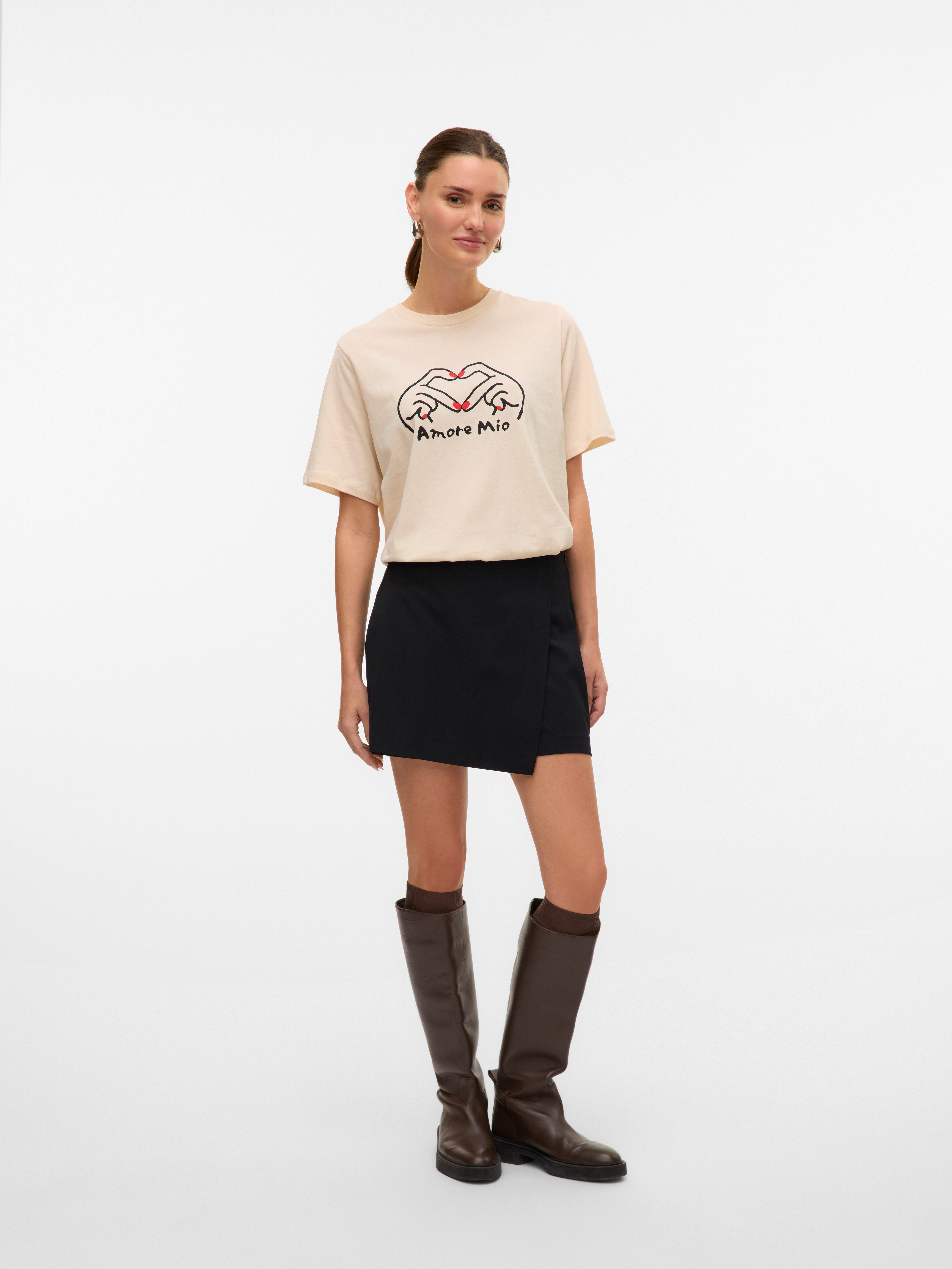 Vero Moda Short VMMELINA HW SHORT SKORT SOLID NOOS