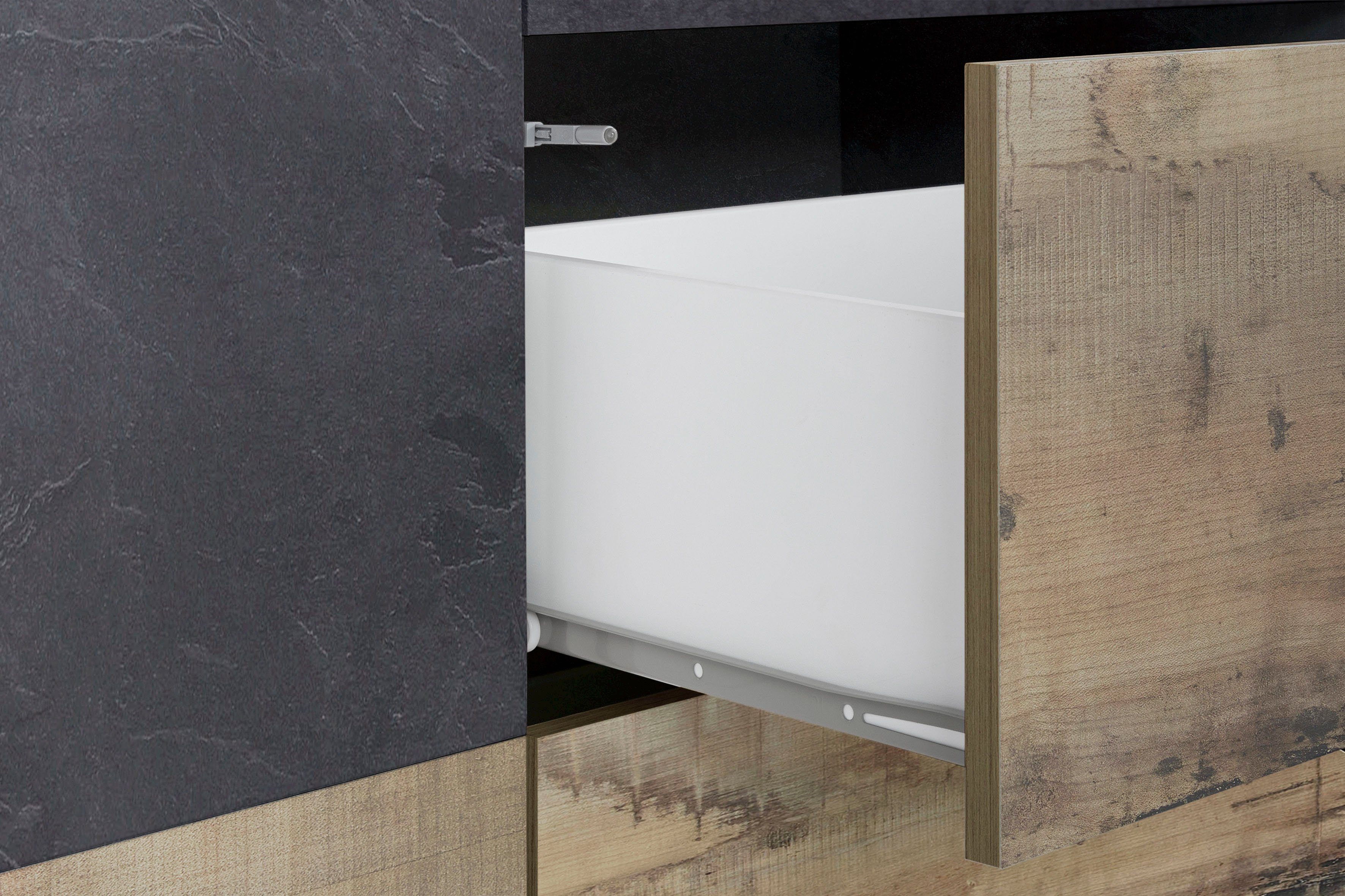INOSIGN Dressoir ALIEN commode, kast, dressoir met 4 deuren en 3 lades