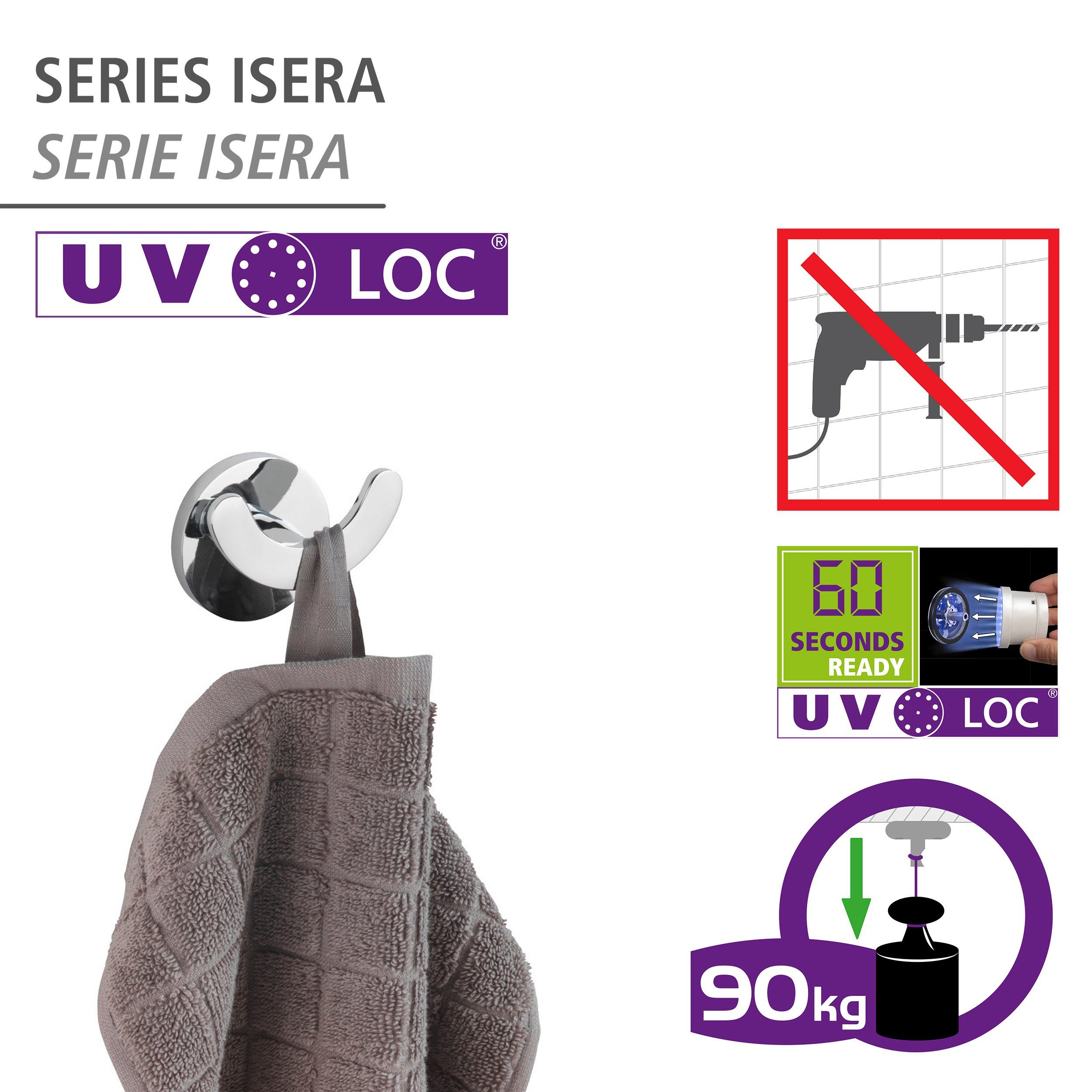 WENKO Wandhaak UV-Loc® Isera