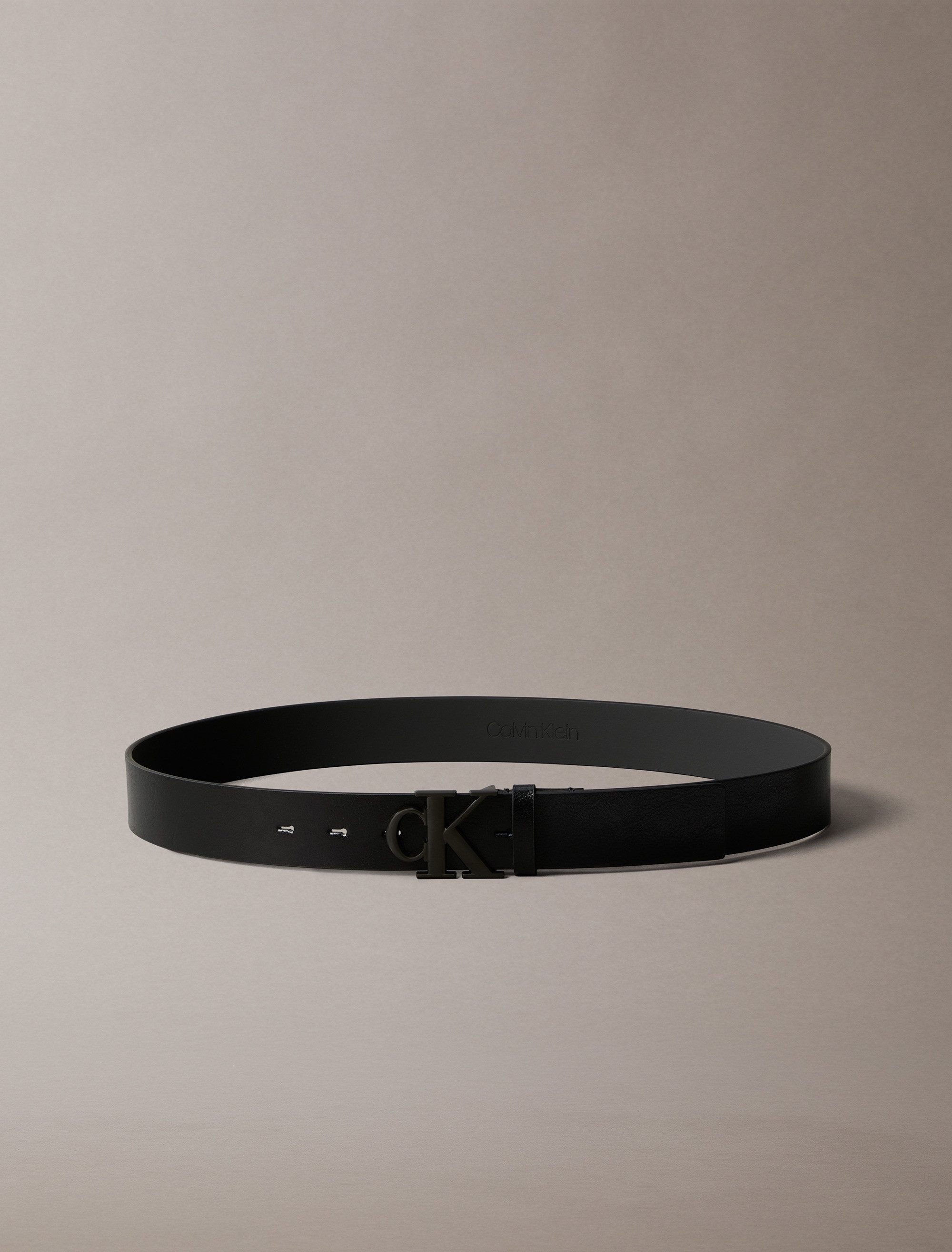Calvin Klein Leren riem MONOGRAM BUCKLE 35MM