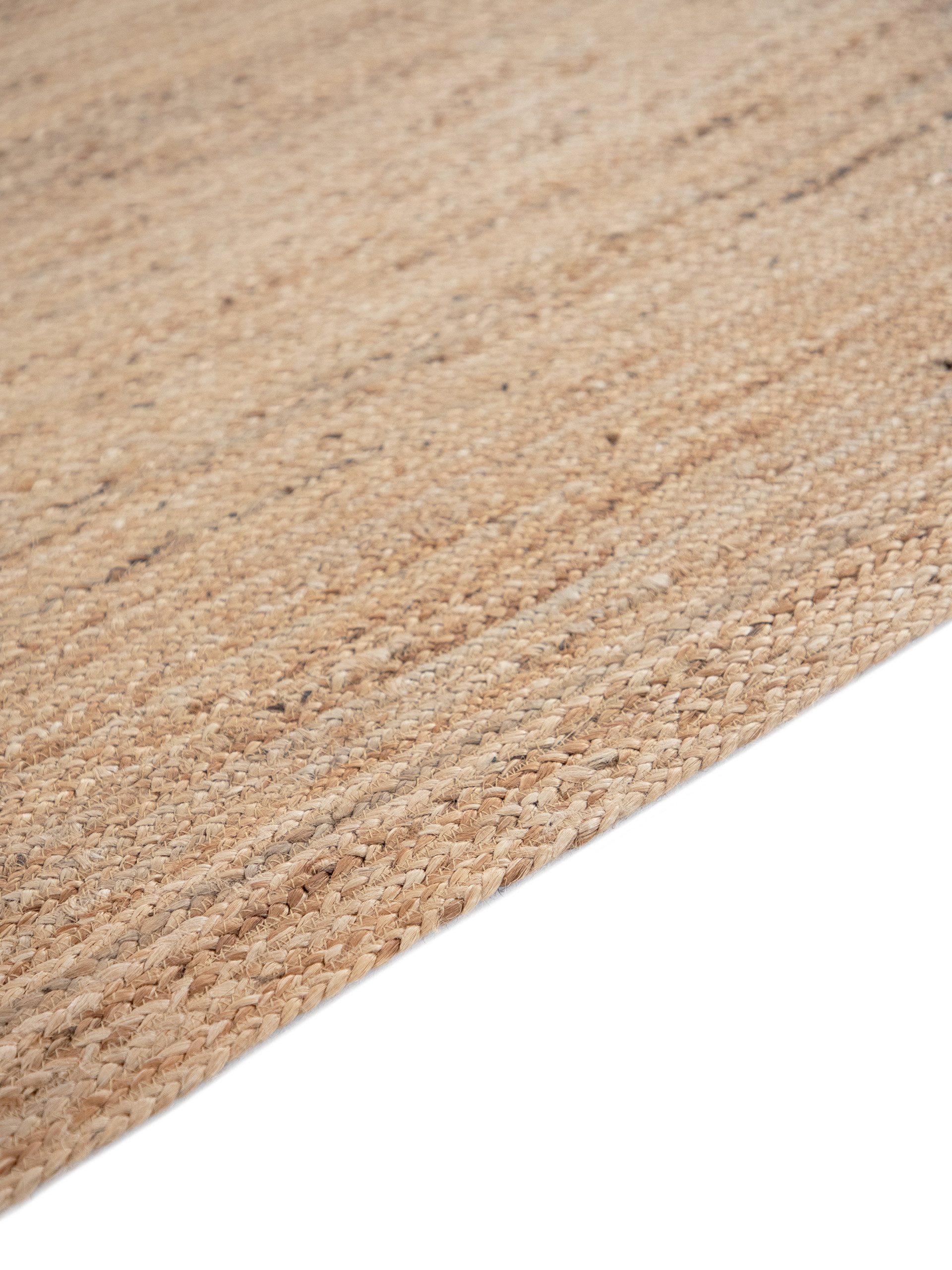 carpetfine Vloerkleed Nele jute-vloerkleed natuurmateriaal gevlochten tweezijdig te gebruiken kleed van 100% jute, vierkant en als loper