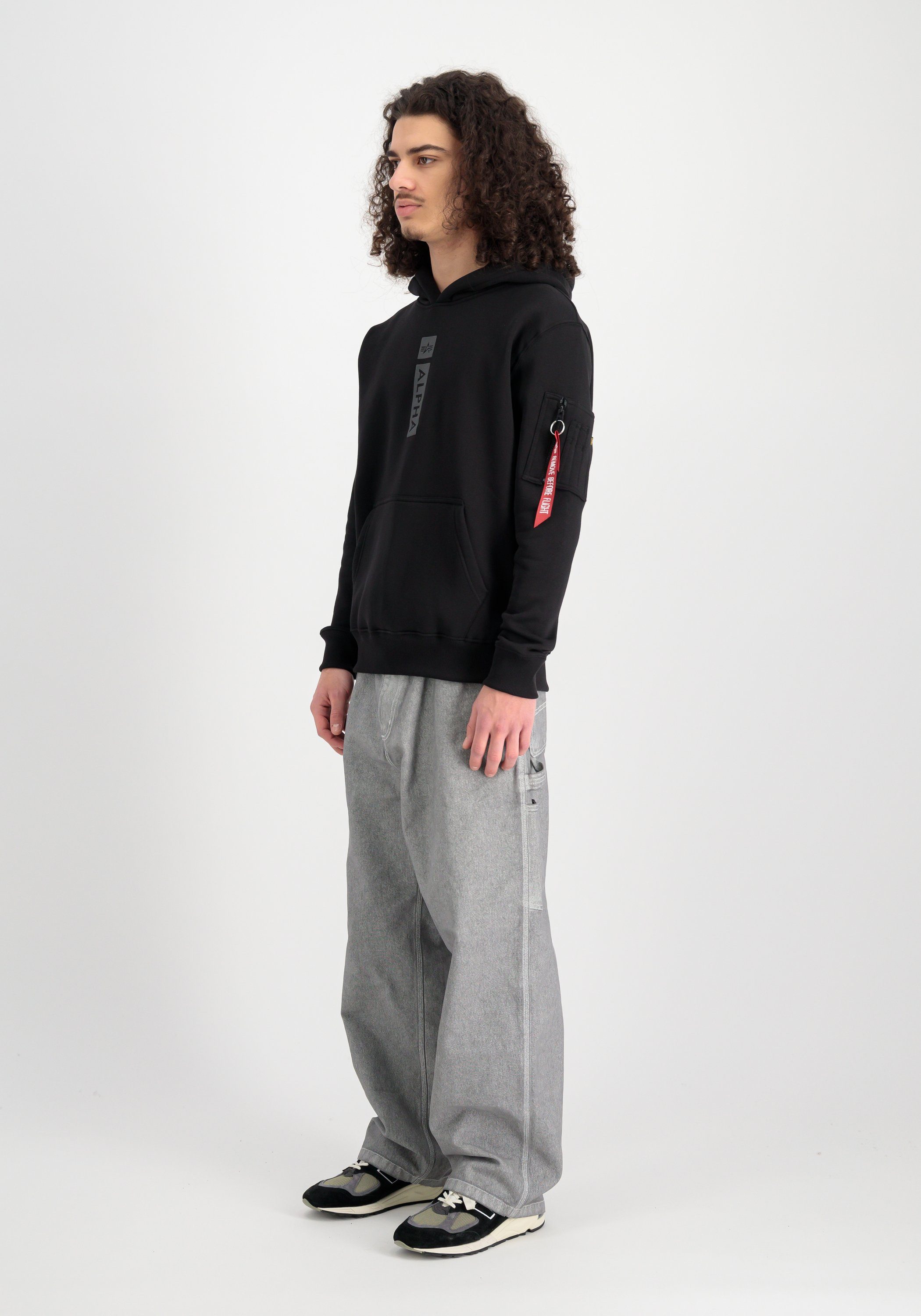 Alpha Industries Hoodie Men Hoodies Alpha Puff Print Hoodie