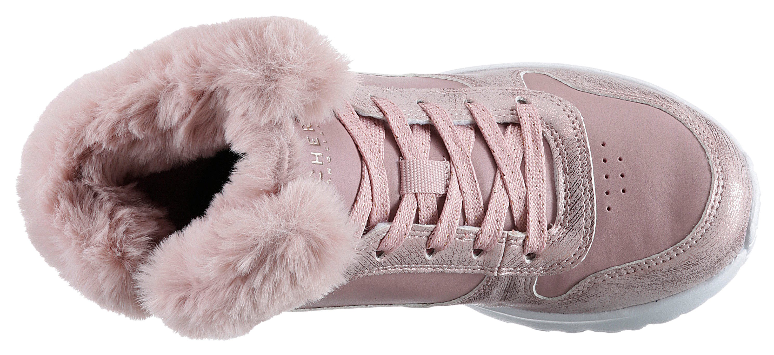 Skechers Sneakers Uno Lite - Comfurt Collar , veterschoenen, winterlaarzen, high top sneaker met verwarmende voering