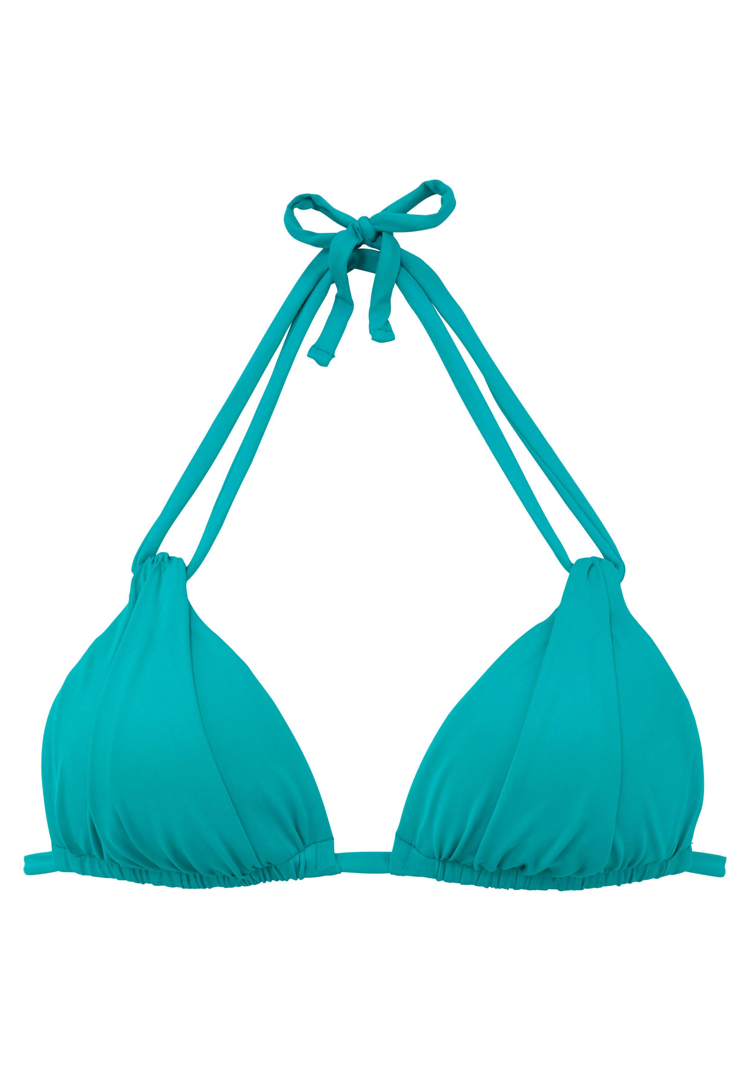 s.Oliver RED LABEL Beachwear Triangel-bikinitop Spain met plooi en dubbele bandjes