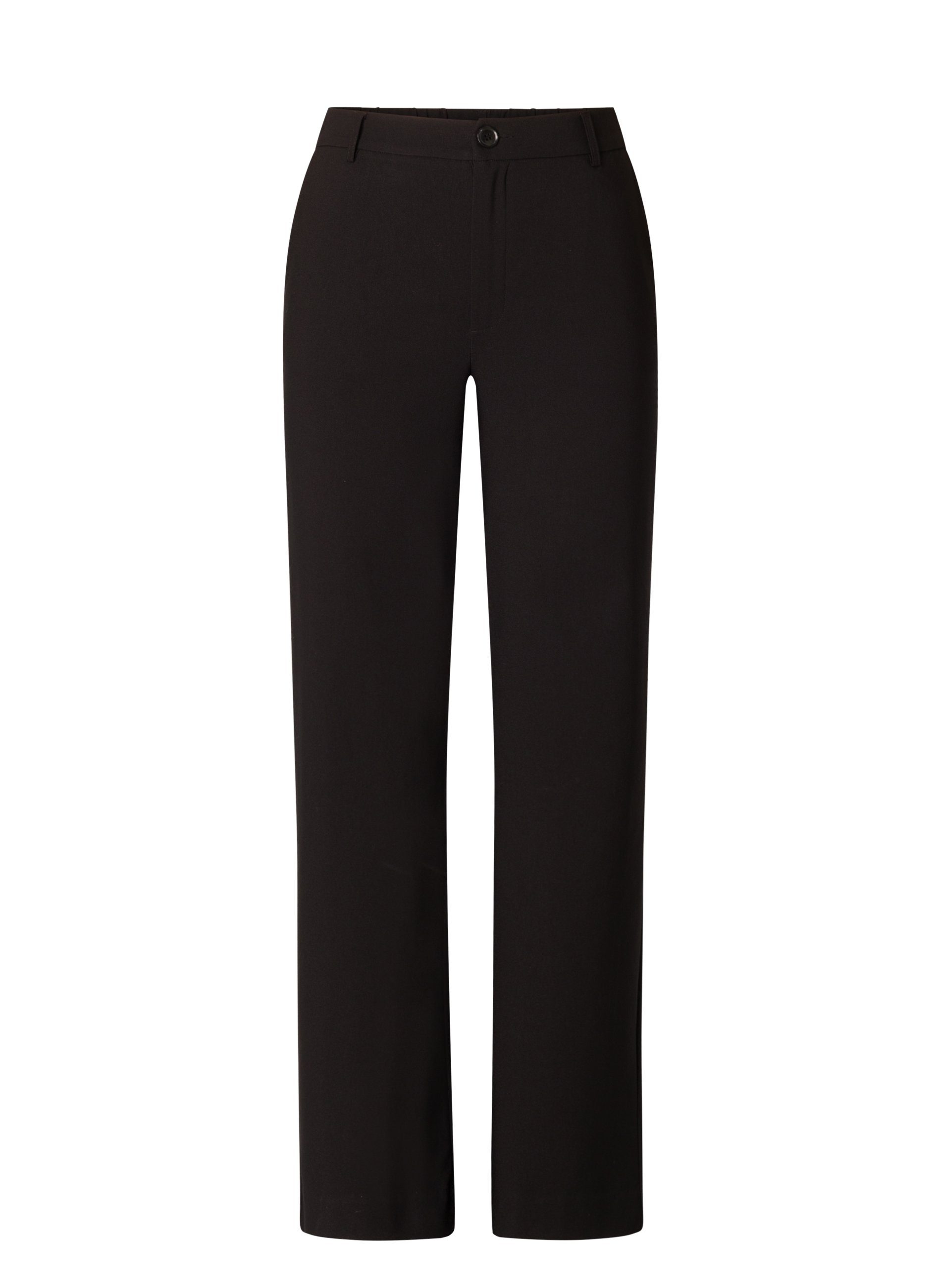 Base Level Stoffen broek met flare en elastaan