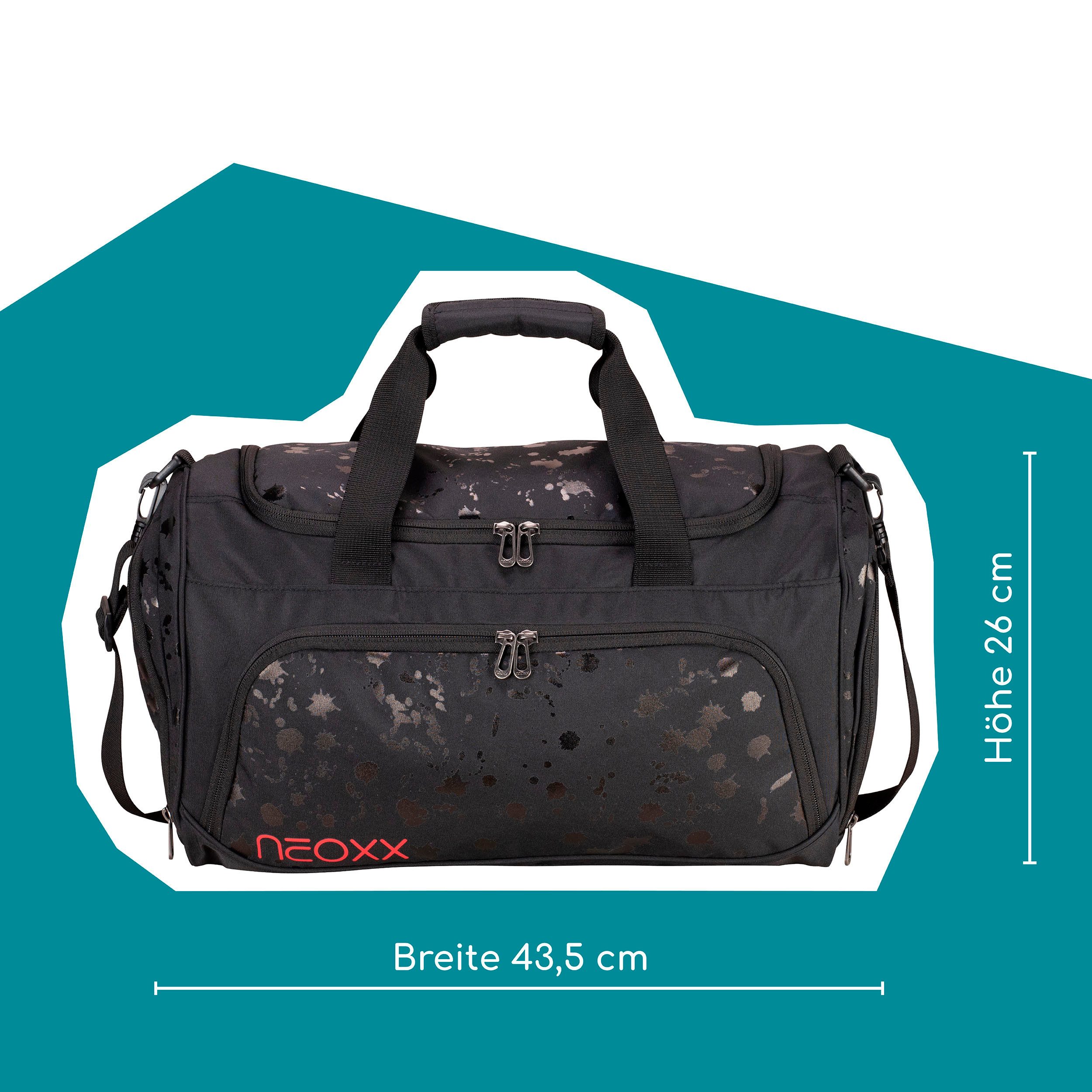 neoxx Sporttas Move, Splash Black gedeeltelijk van gerecycled materiaal