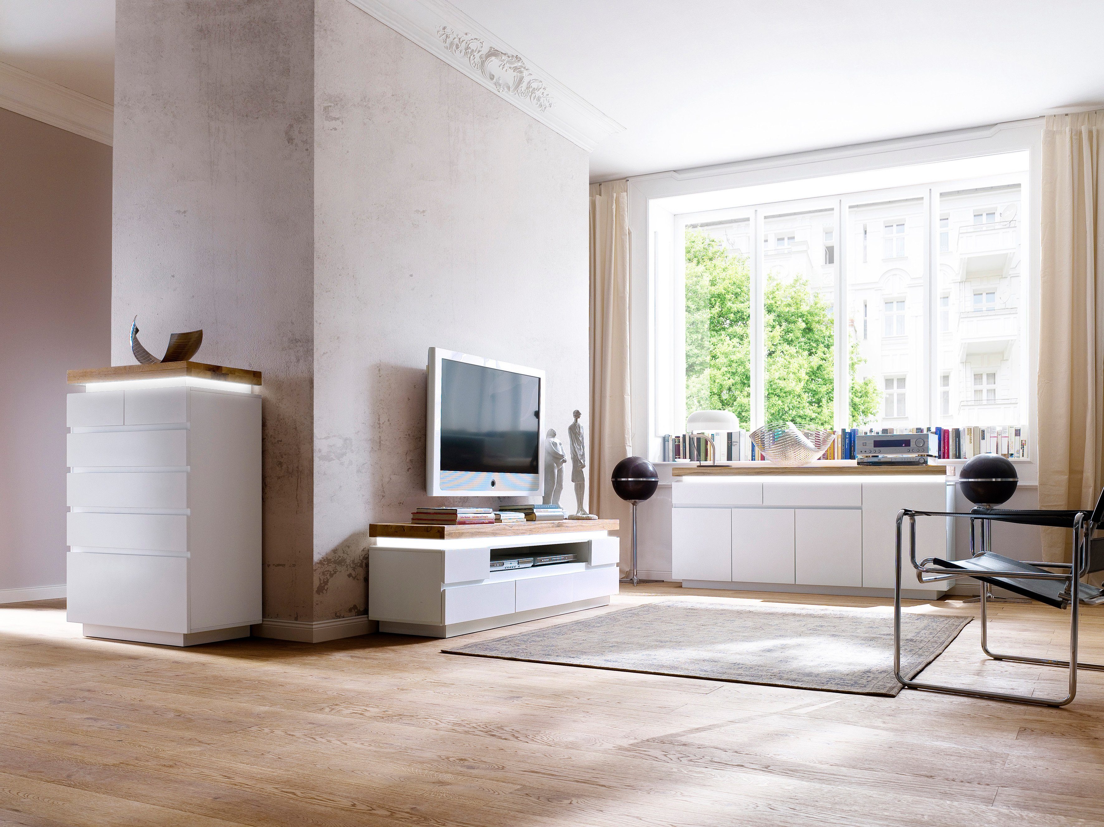 MCA furniture Kast Romina met ledverlichting wit dimbaar, incl. afstandsbediening