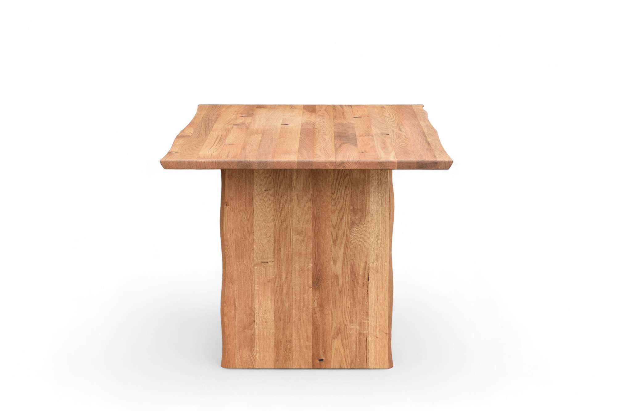 Home affaire Eettafel Waldhain keukentafel, houten wangframe, massief gewild eikenhout, geolied