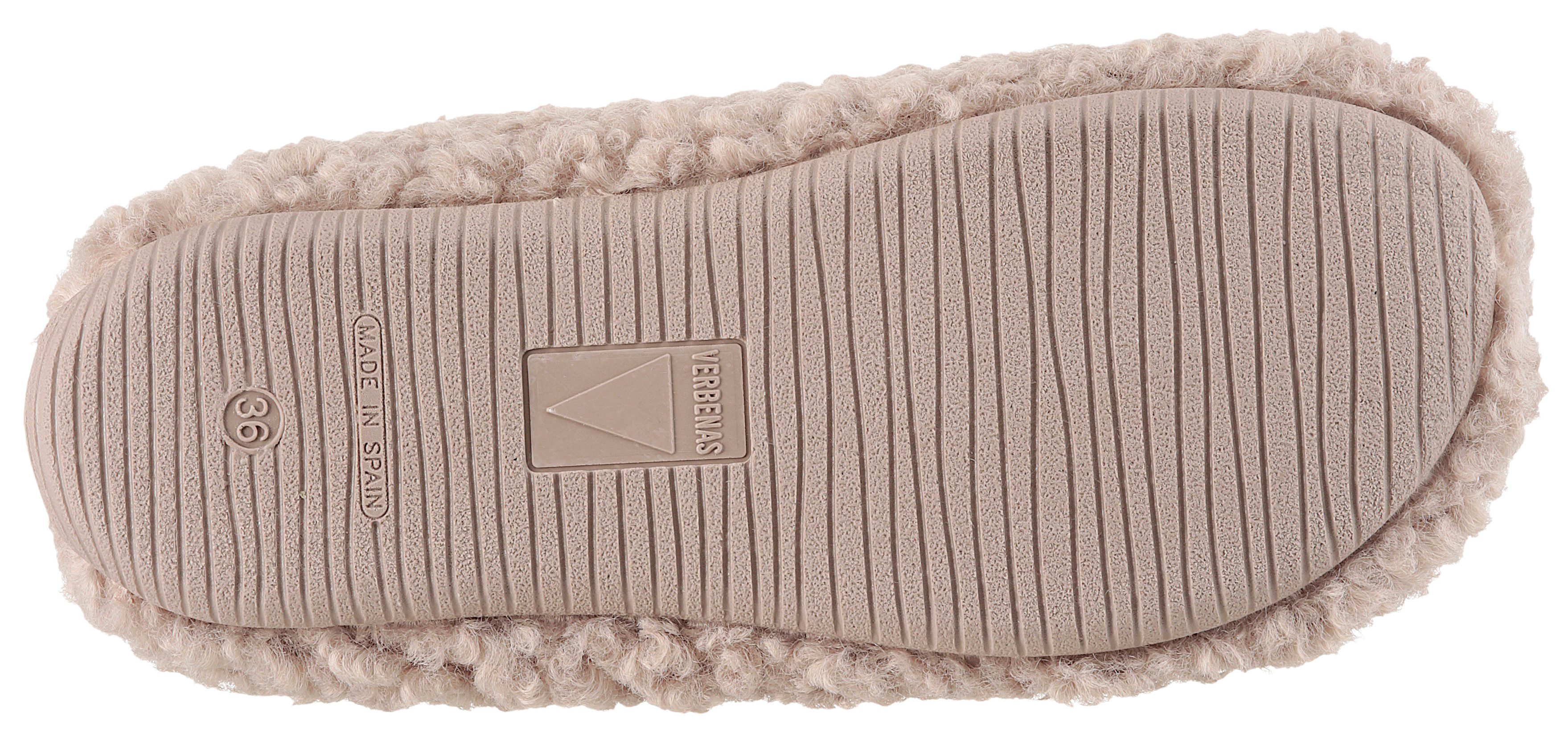 VERBENAS Pantoffels pantoffel, homeslipper, clog in knuffelige uitstraling