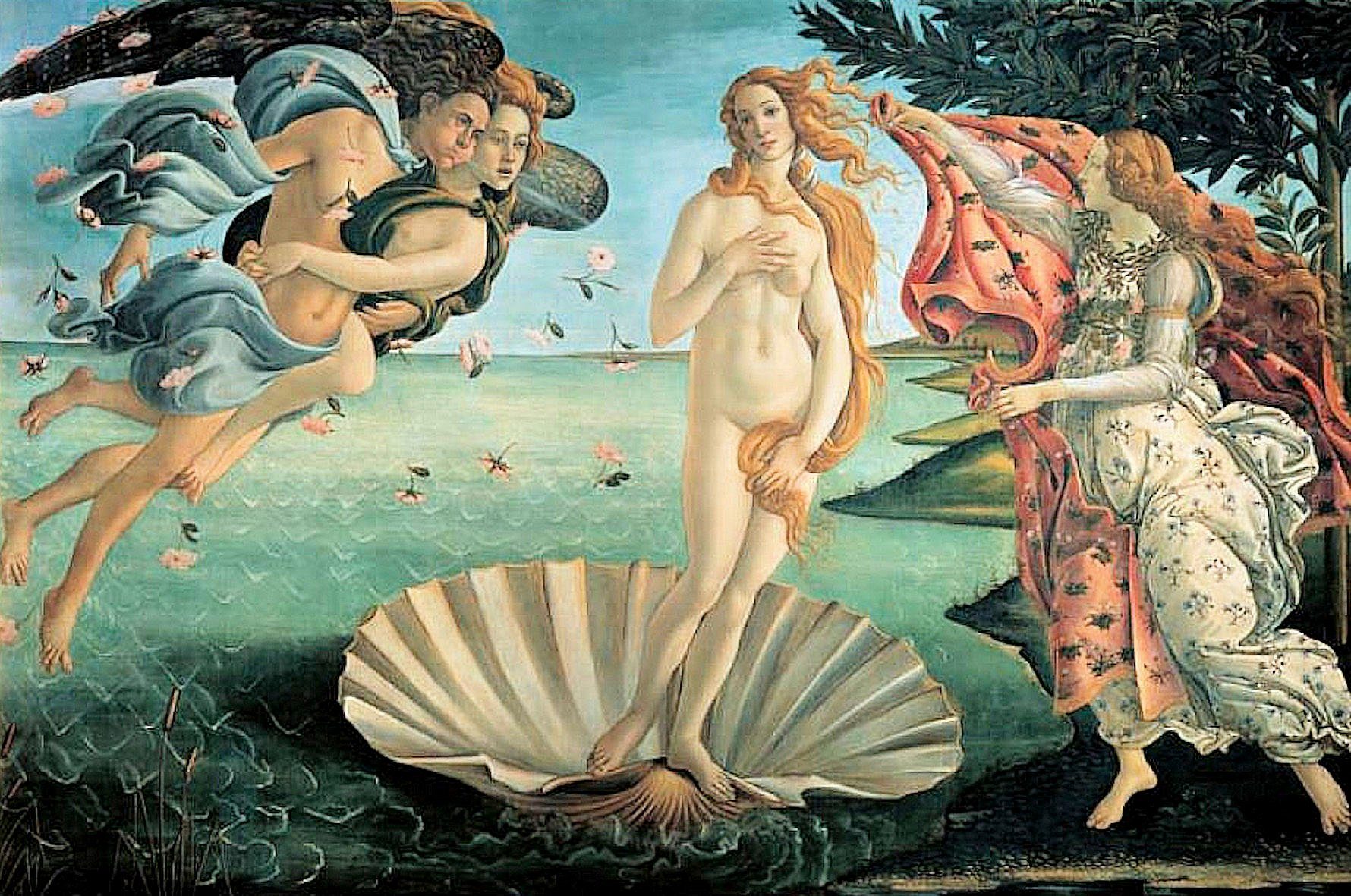 DELAVITA Artprint Botticelli / de geboorte van Venus (1 stuk)