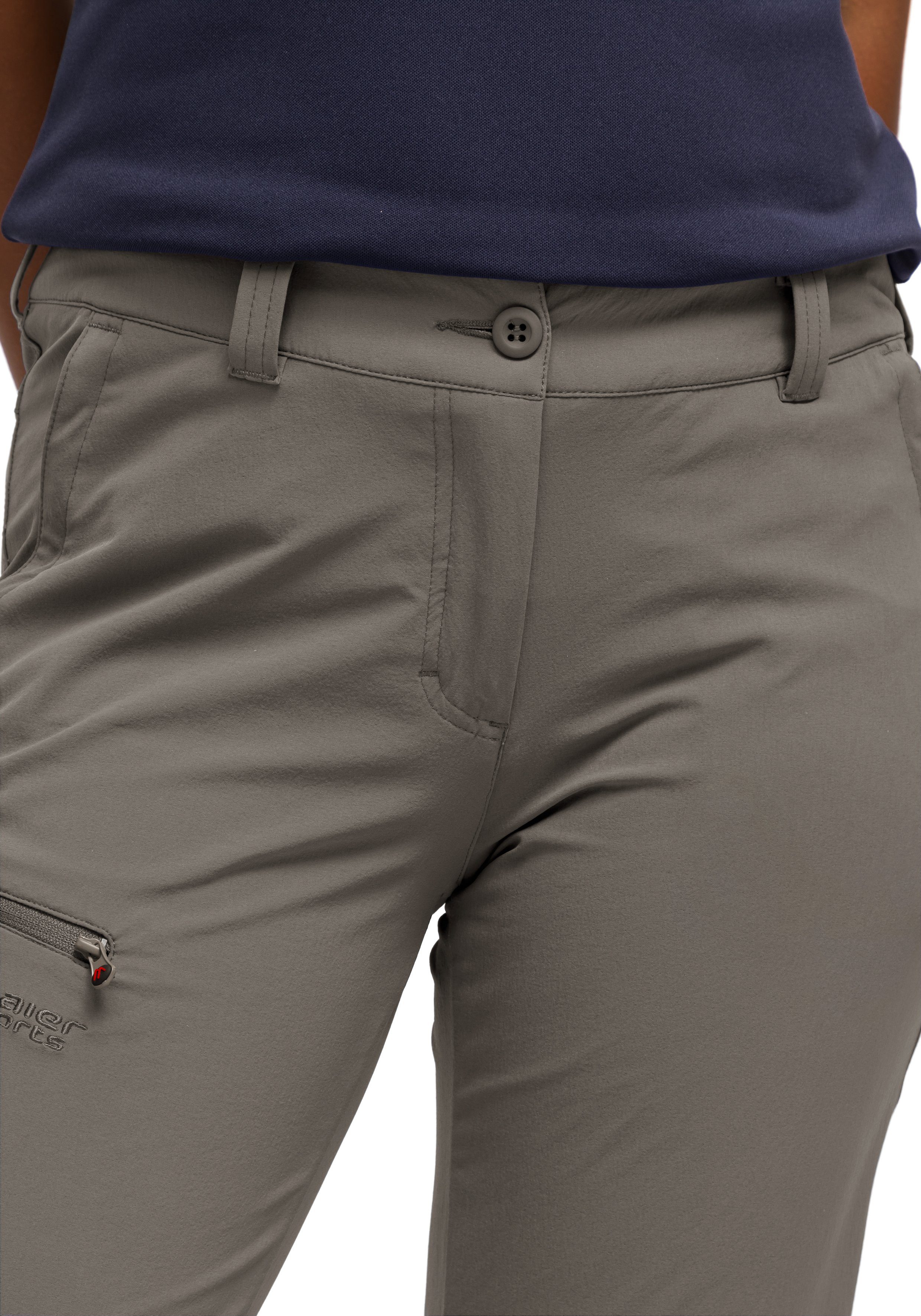 Maier Sports Functionele broek Inara slim Heren wandelbroek, ademende outdoor-broek, 4 zakken, slim fit