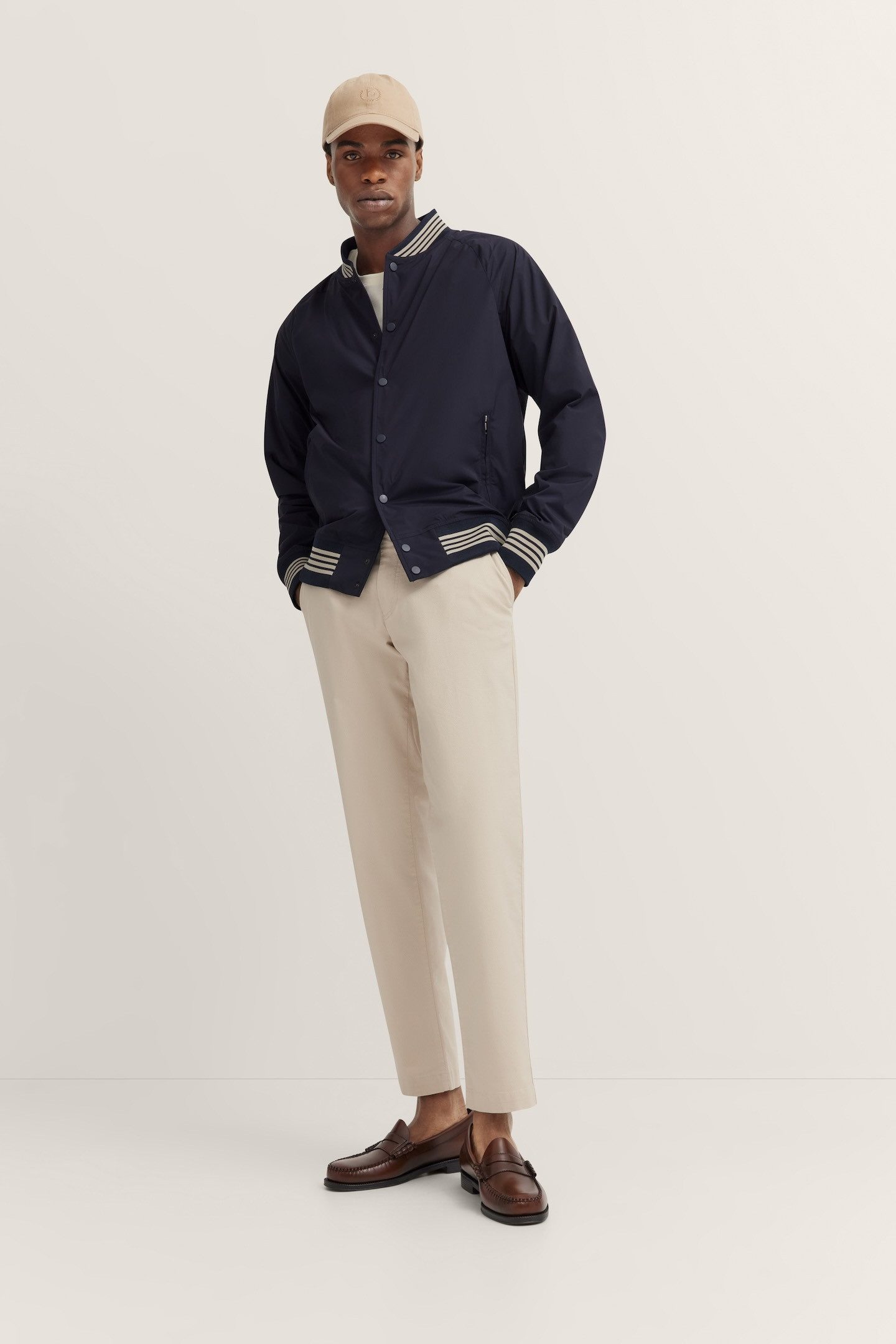 Bugatti Blouson met collegkraag