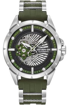 seven-24 automatisch horloge seven-24 atom army rubber, sv1259js-08 groen