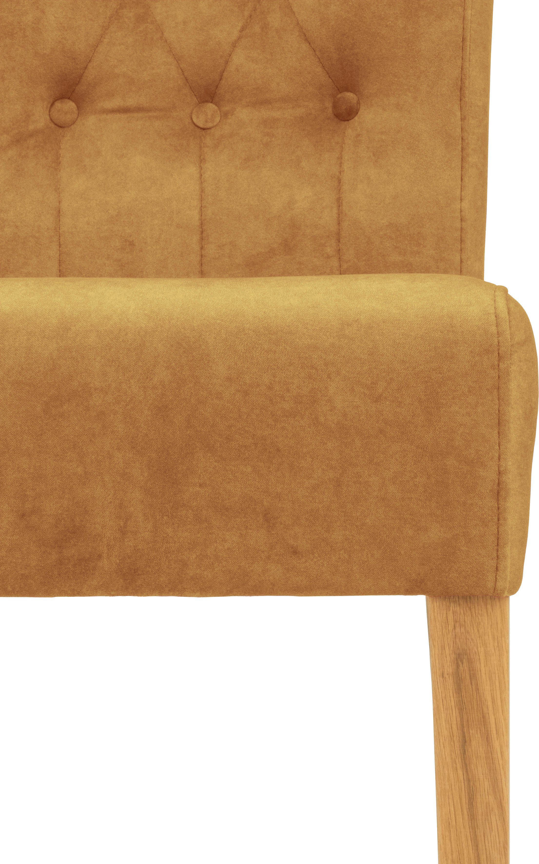 Home affaire Stoel Queen Eetkamerstoel met capitonnage, set van 2, 4 of 6