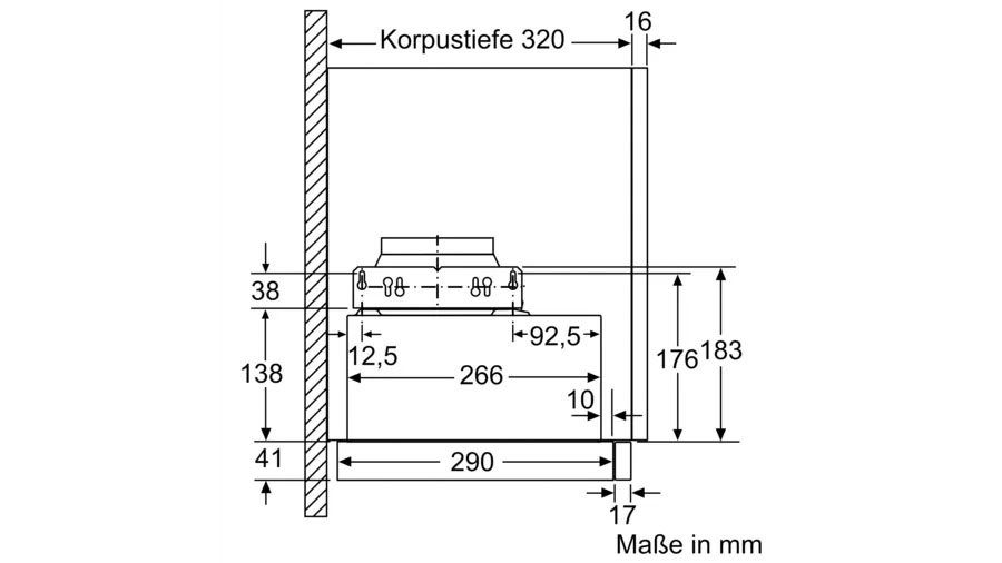 Constructa Vlakscherm-afzuigkap CD30677 (1 stuk)