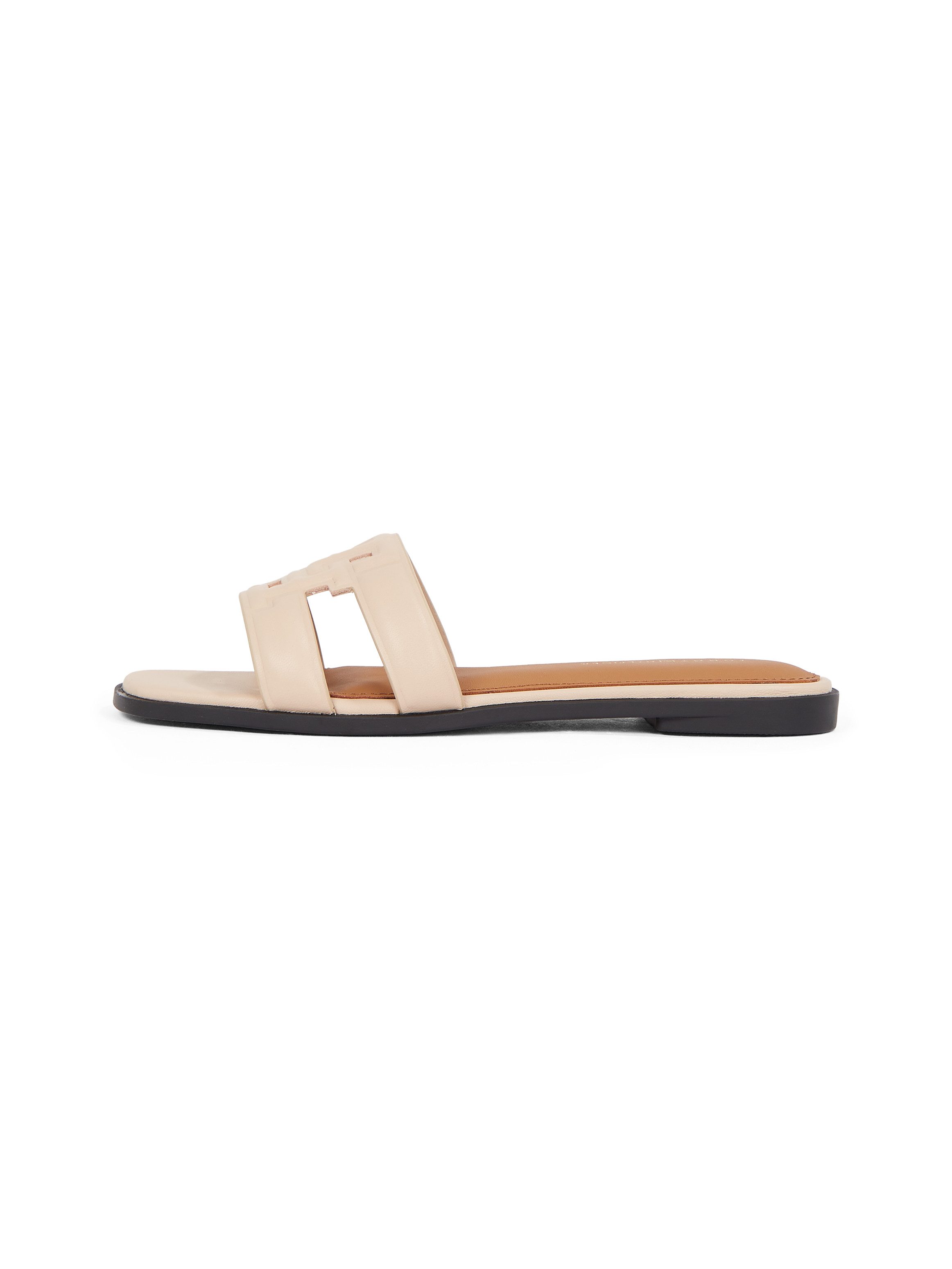 Tommy Hilfiger Slippers TH LOGO STRAP MULE , comfortabele schoen, zomerschoen, flats met th-logo