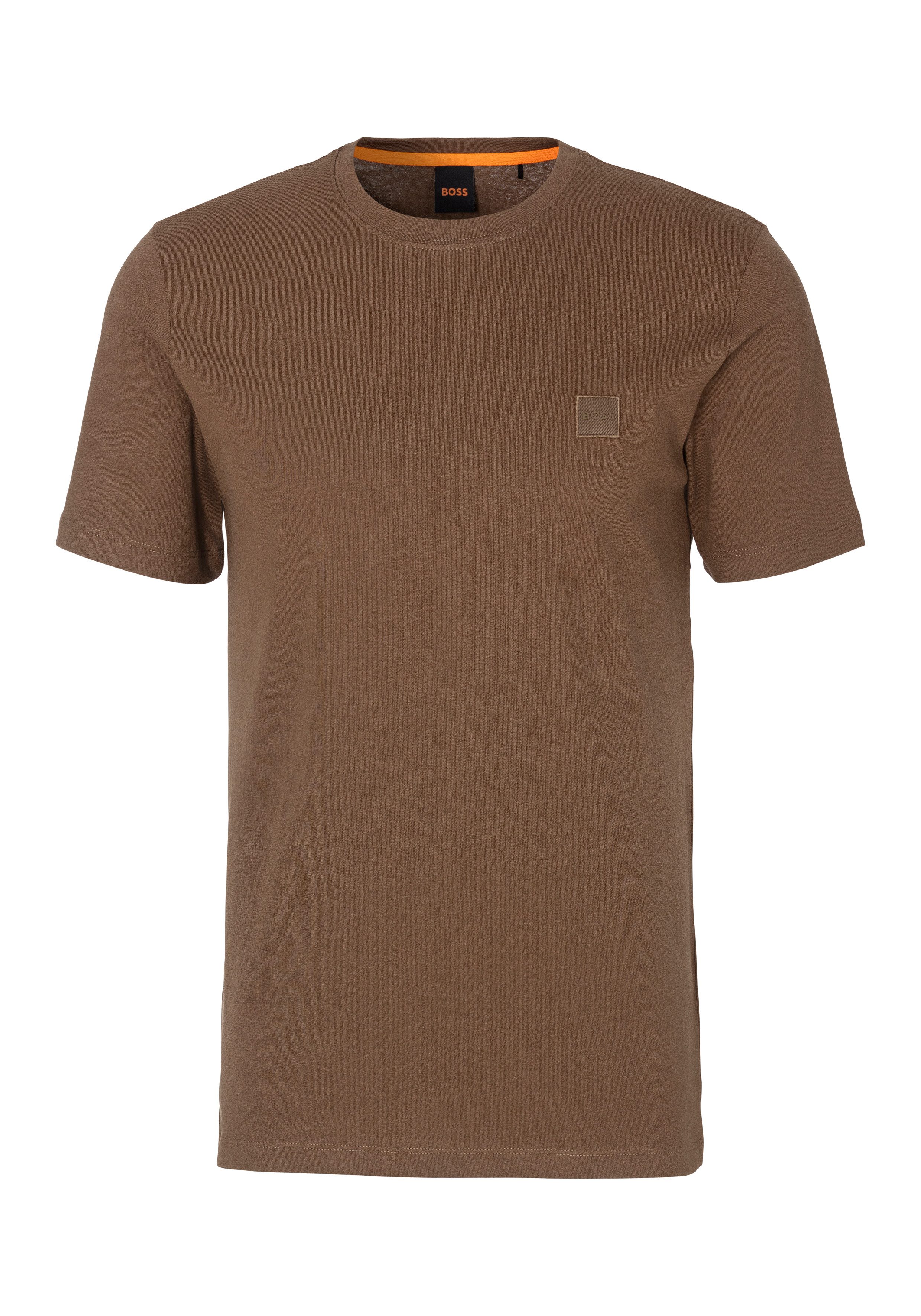 Boss Orange T-shirt Tales met boss-borduursel op de borst