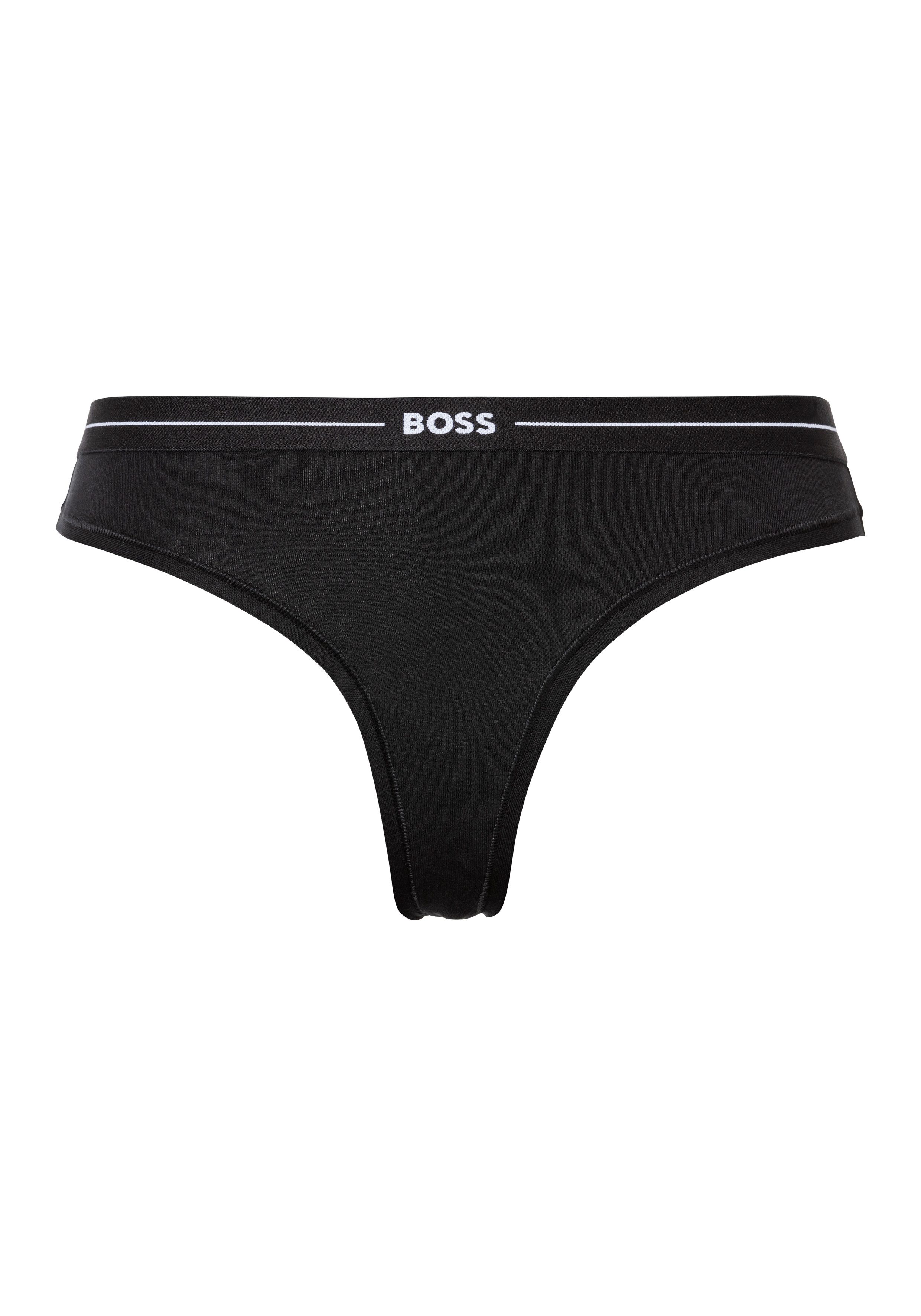 BOSS String 3P THONG met boss-logo tailleband (3 stuks)