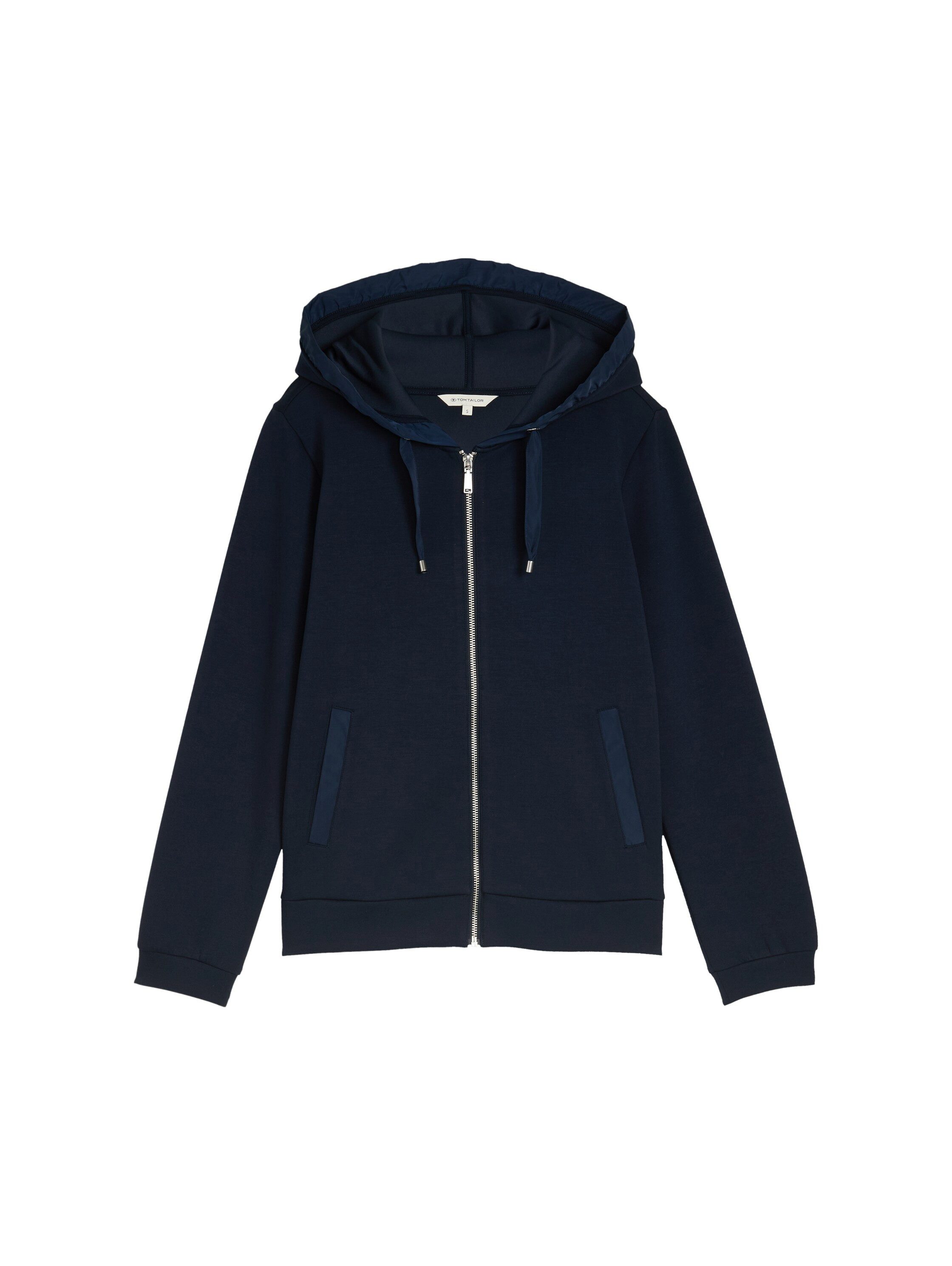 Tom Tailor Capuchonsweatvest met viscose en stretch