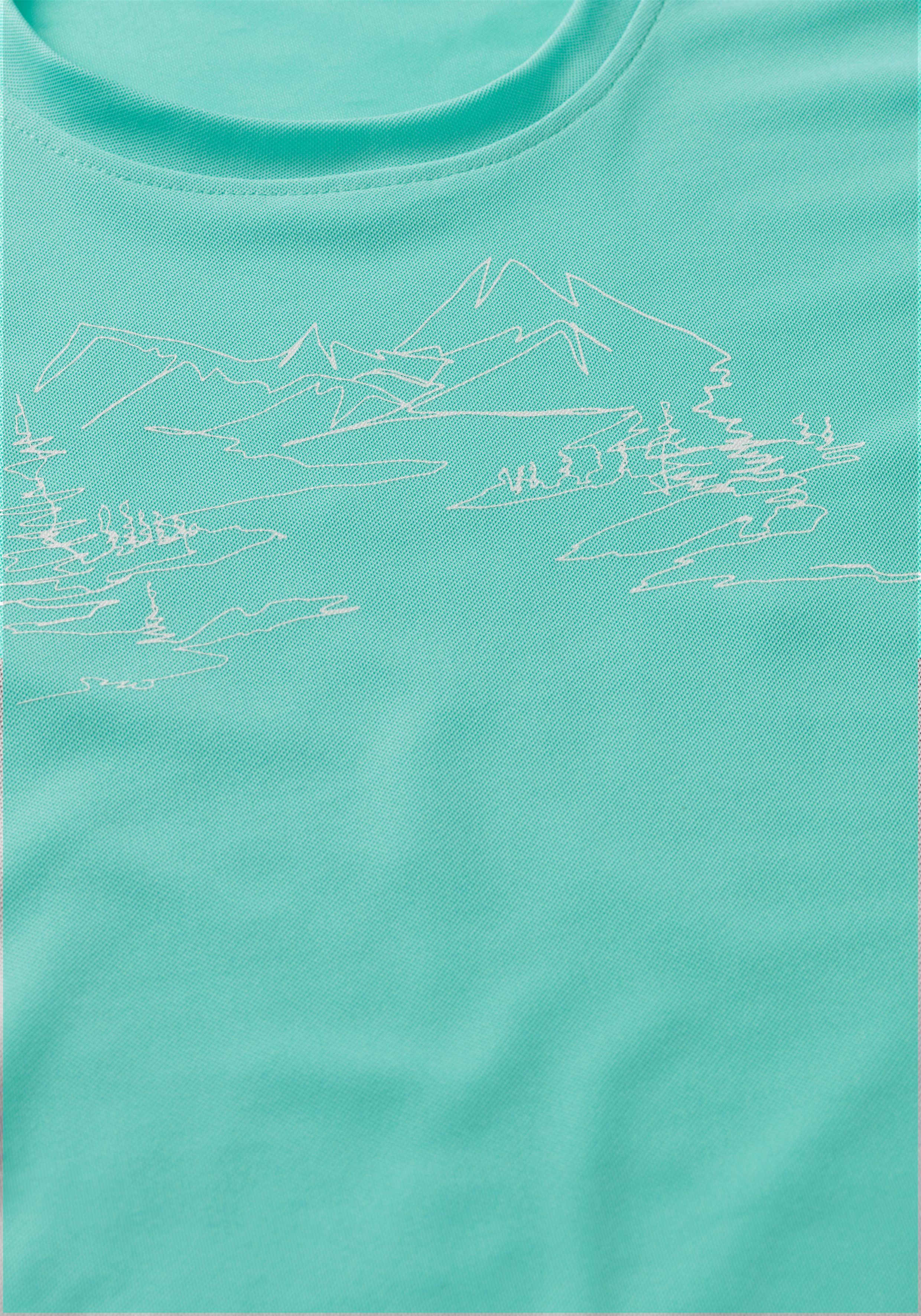 Maier Sports T-shirt Wilma Print Dames functioneel shirt, vrijetijdsshirt met print, regular fit