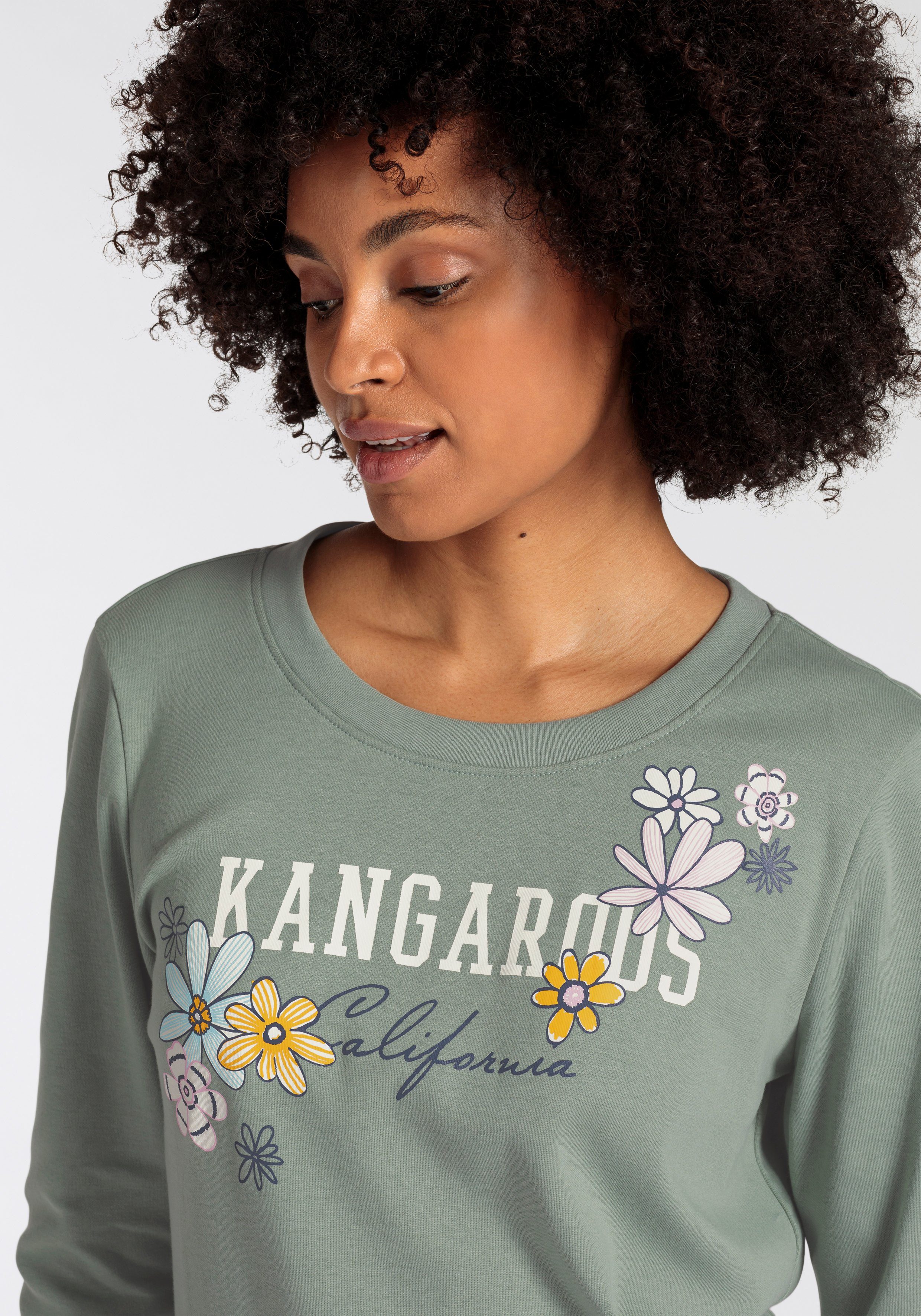 KangaROOS Sweatshirt met grote labelprint nieuwe collectie