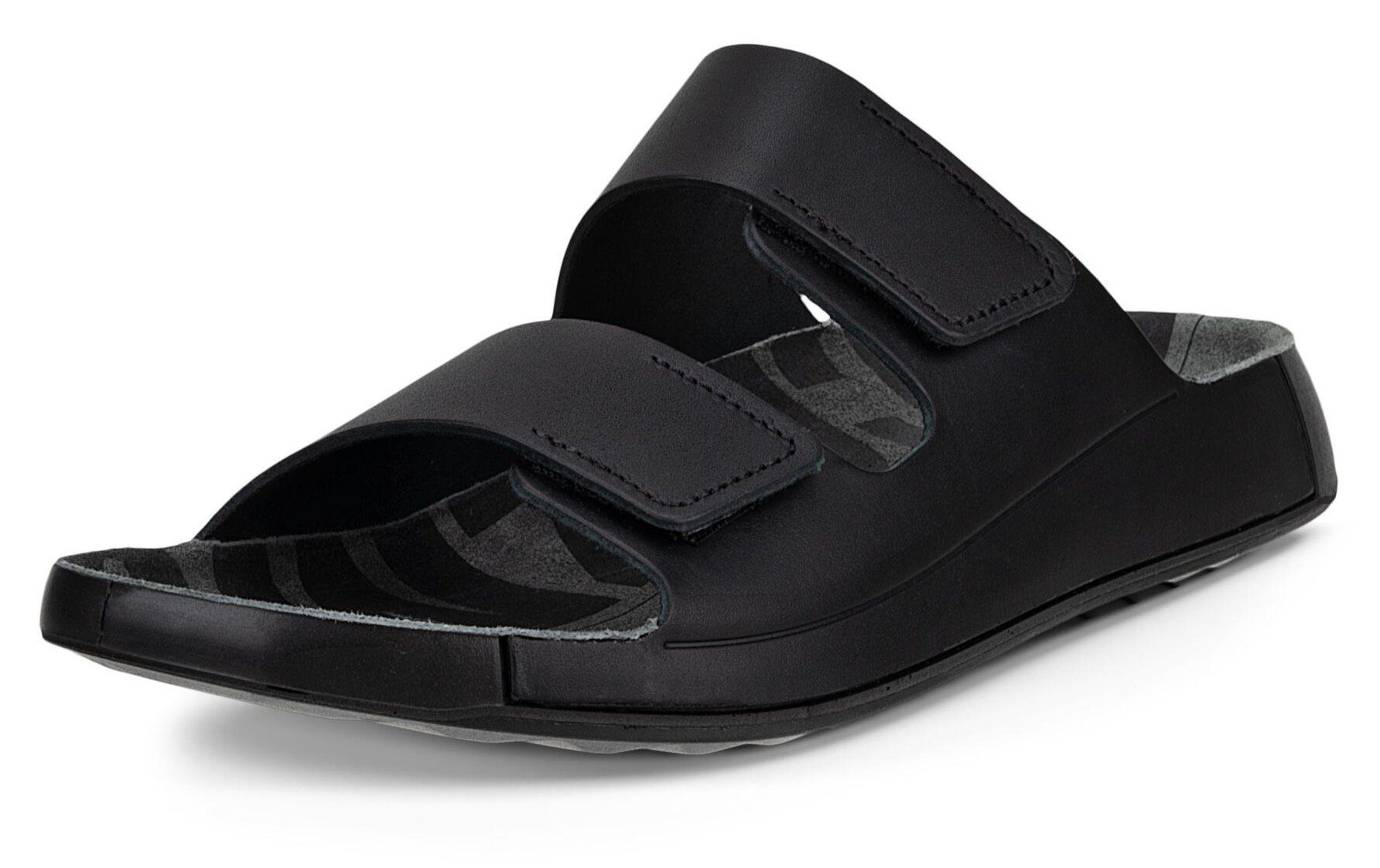 Ecco Slippers Cozmo M , zomerschoen, slippers, klittenbandschoen, met fluidform™ constructie