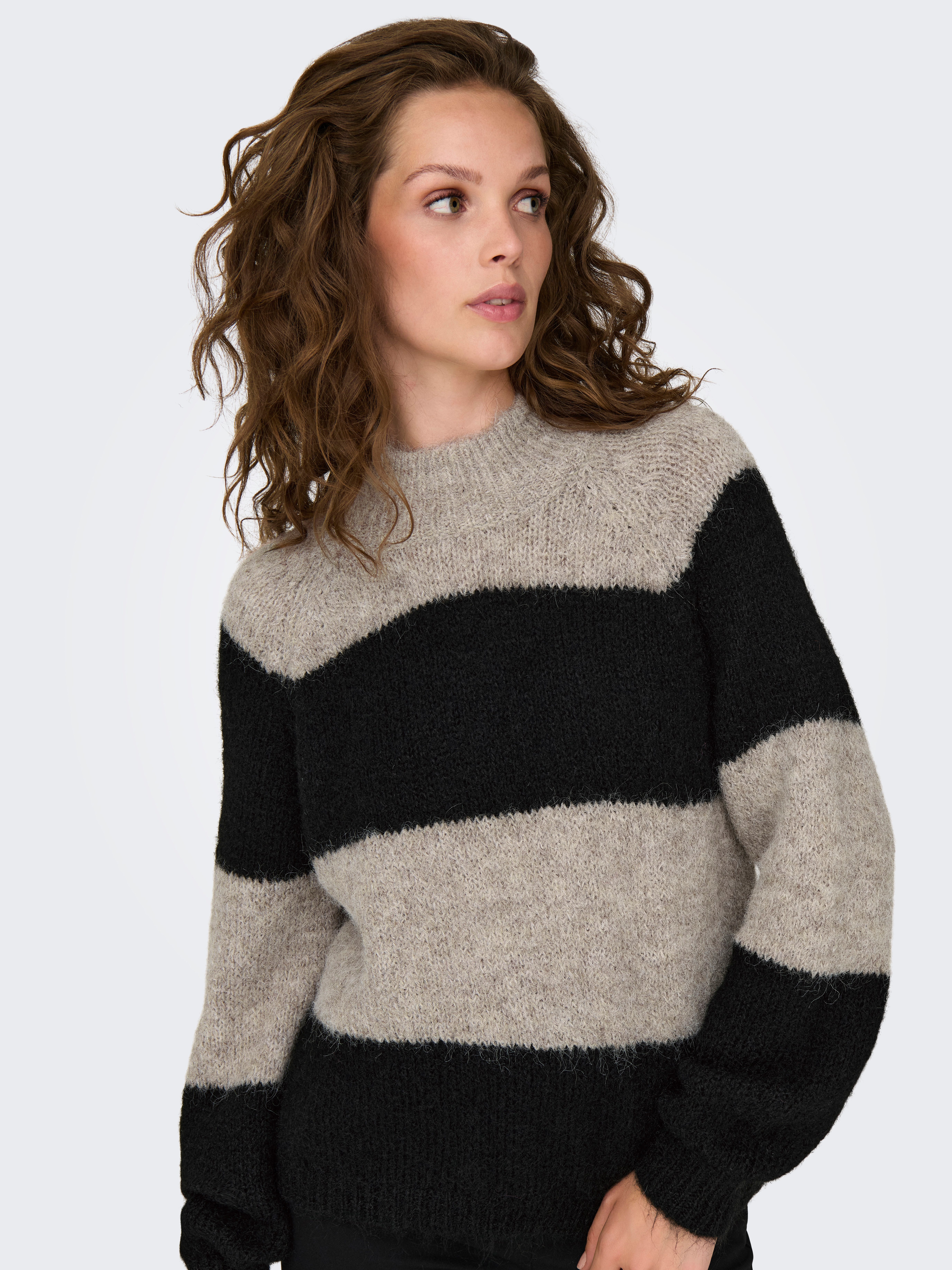 JDY Trui met staande kraag ZOEY LIFE L S HN RAGLAN PUL KNT NOOS