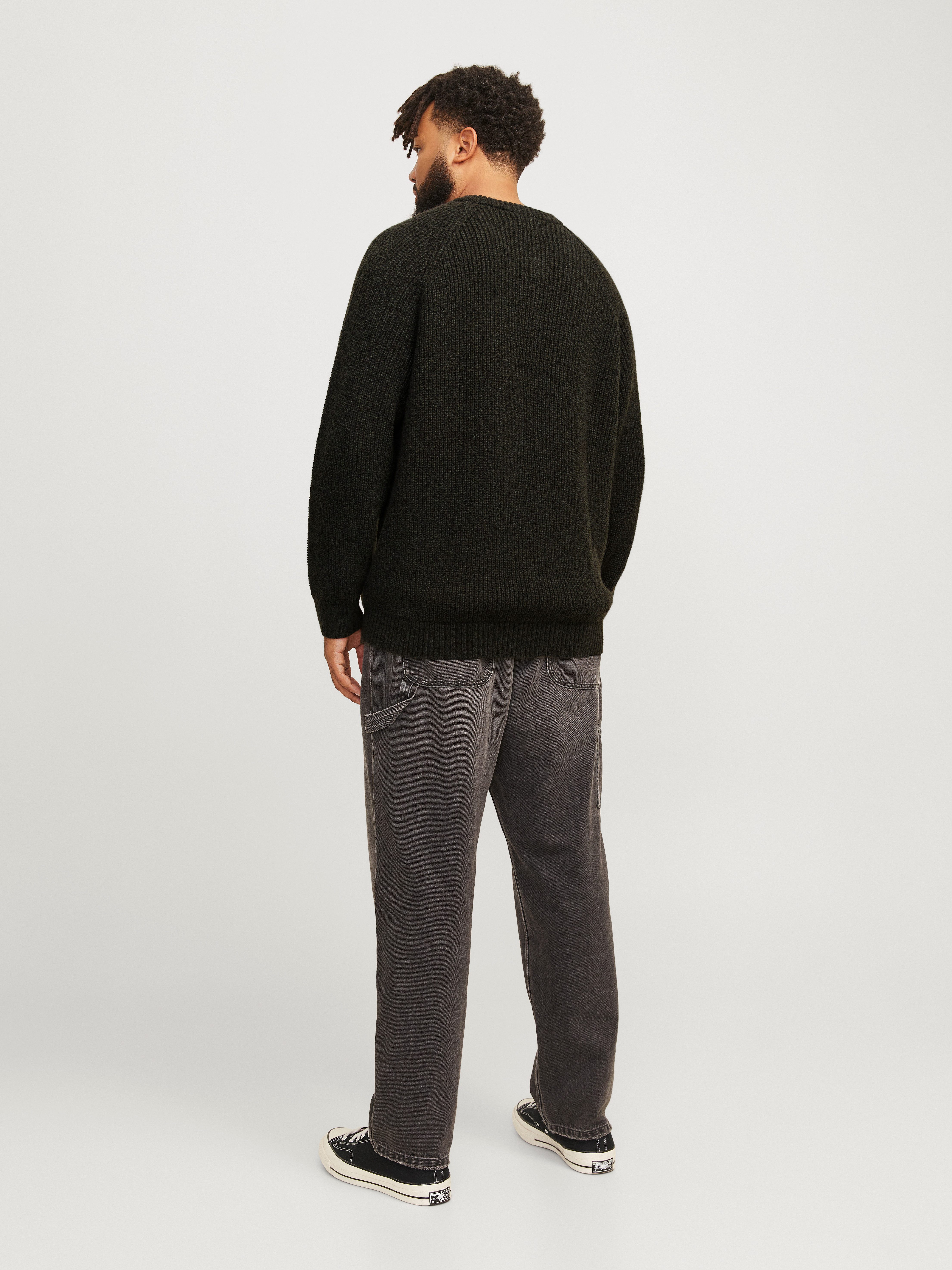 Jack & Jones PlusSize Trui met ronde hals JJJONES KNIT CREW NECK PLS