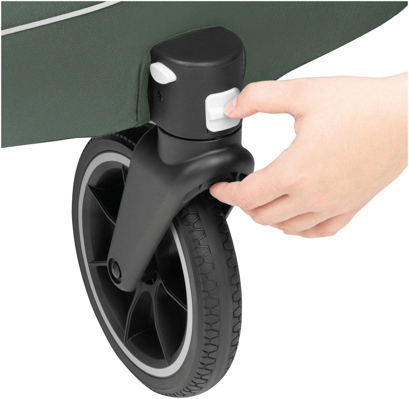 Hauck Kinderen fiets aanhanger 2in1 Bike Trailer und Buggy Dryk Duo Plus, dark green