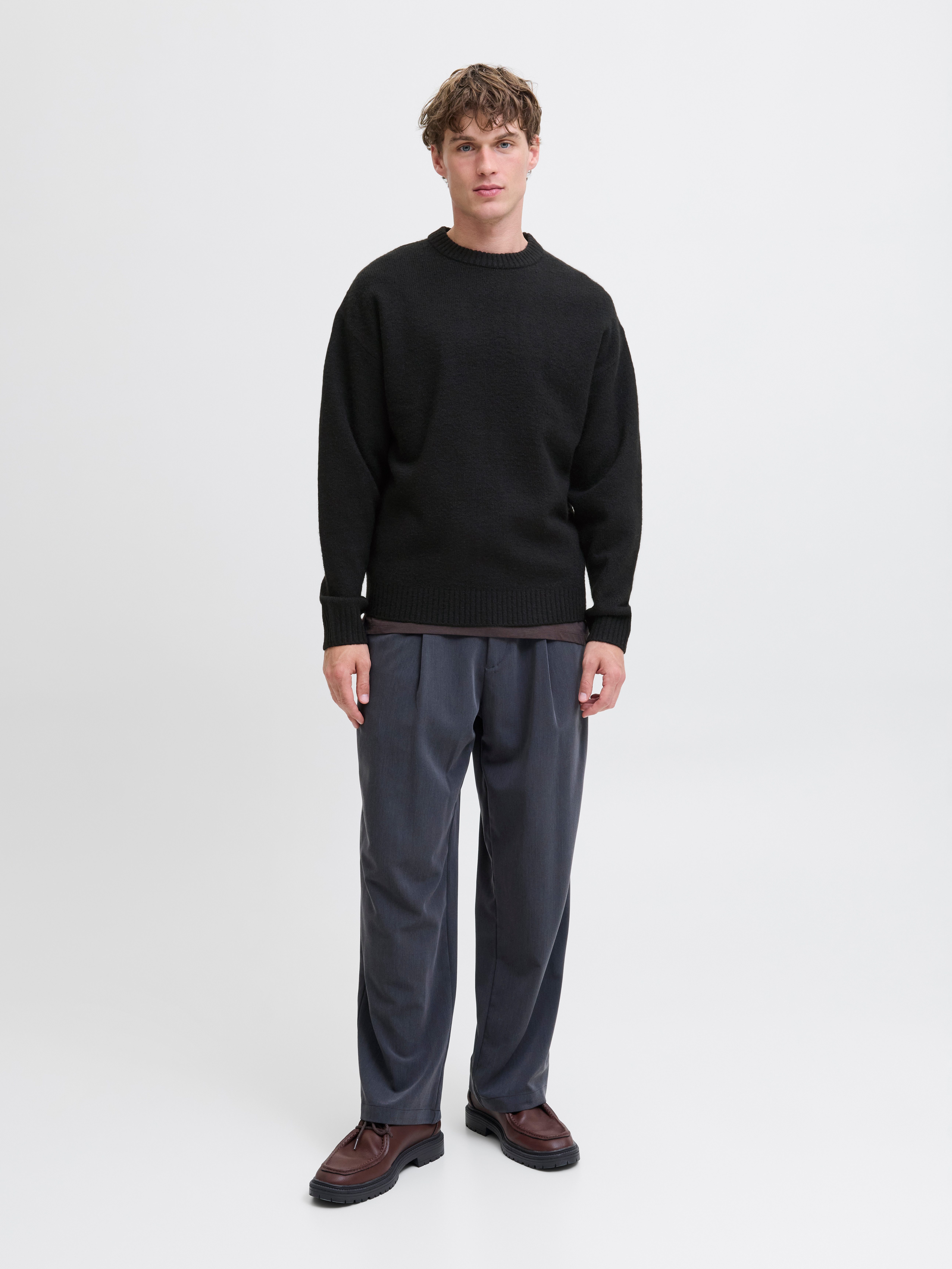 Jack & Jones Gebreide trui JJESOHO OLLIE KNIT CREW NECK SN
