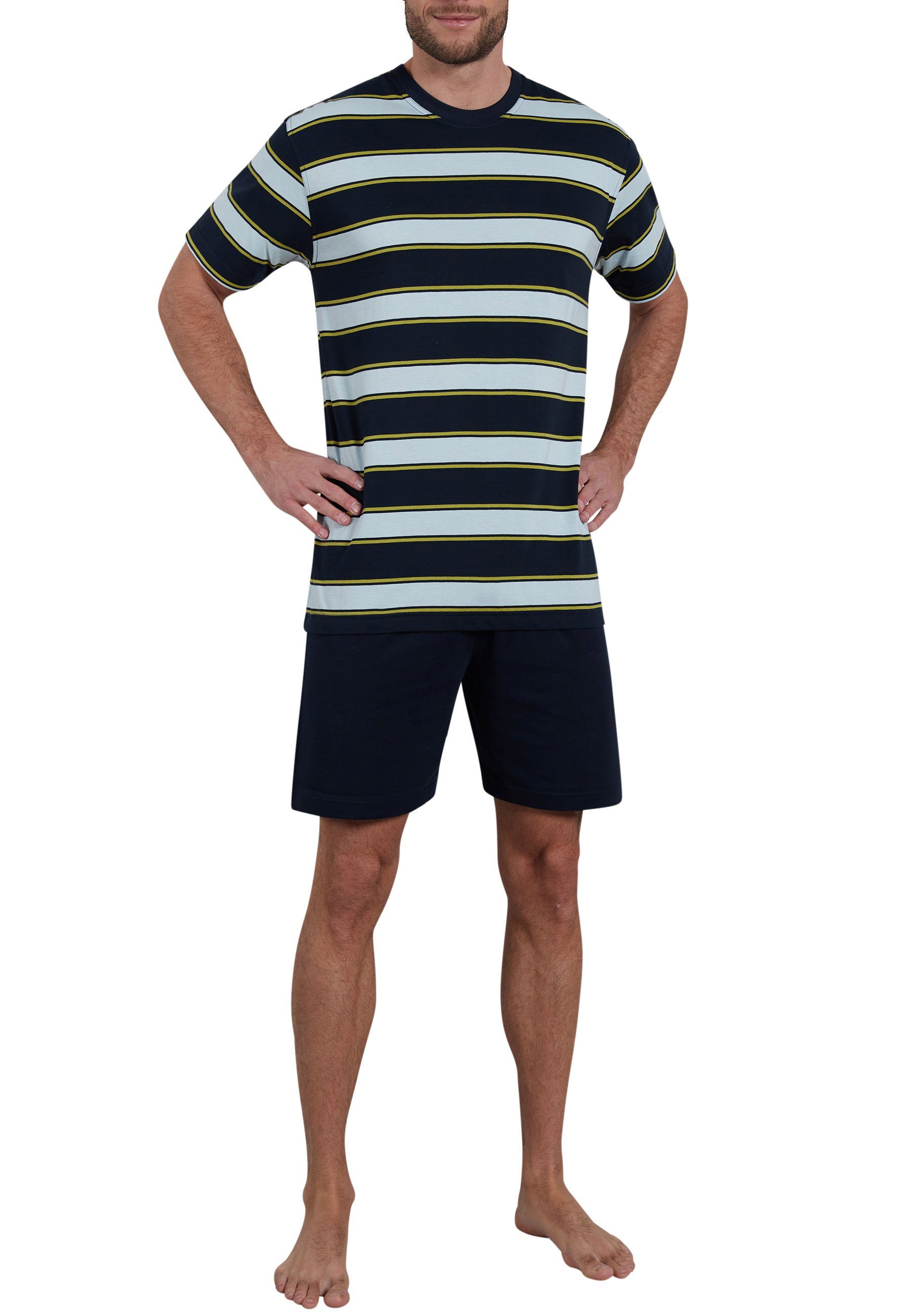 GÖTZBURG Shortama met breed streepdesign (2-delig)