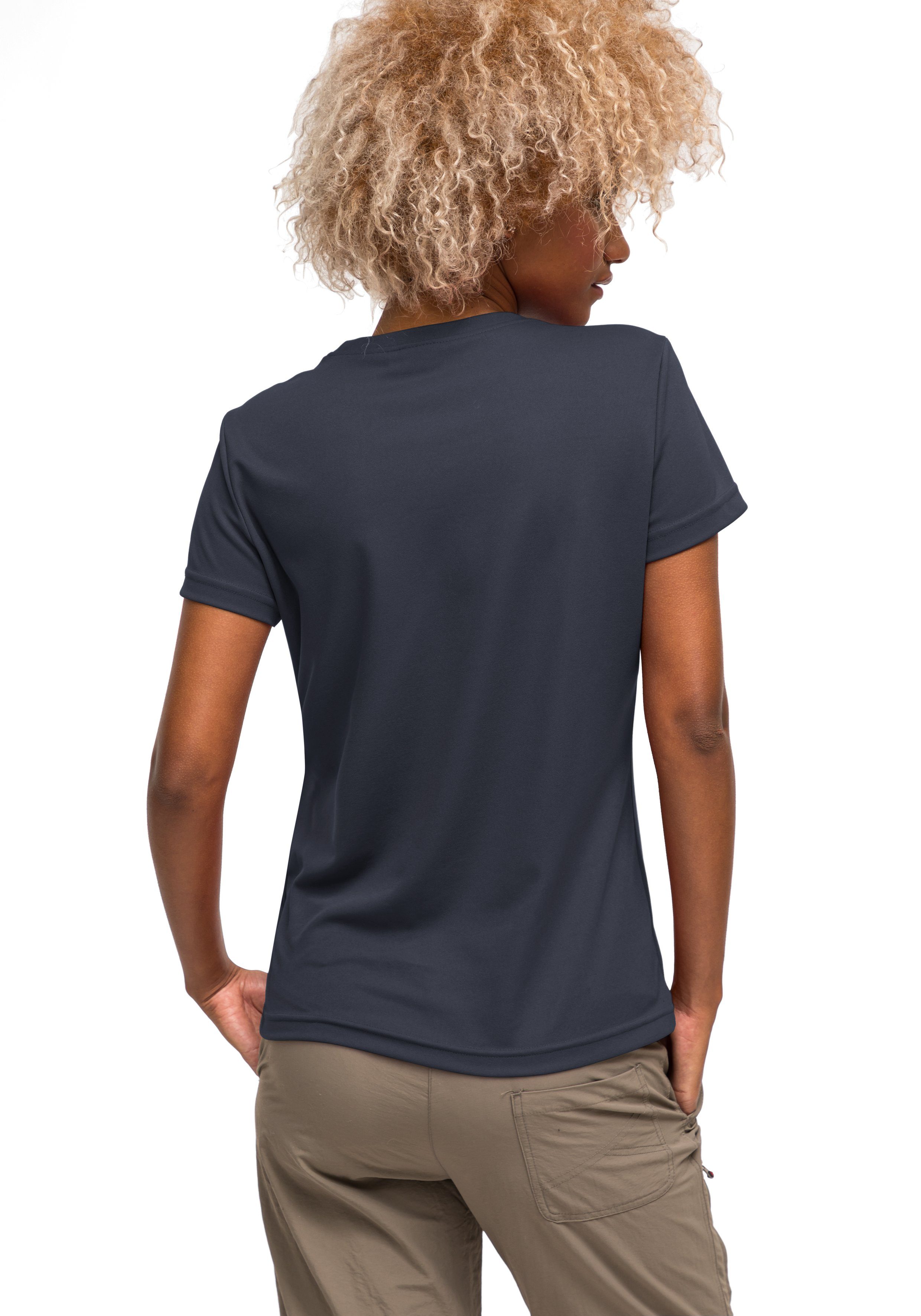 Maier Sports Functioneel shirt Waltraud Dames T-shirt, sneldrogend vrijetijdsshirt, regular fit