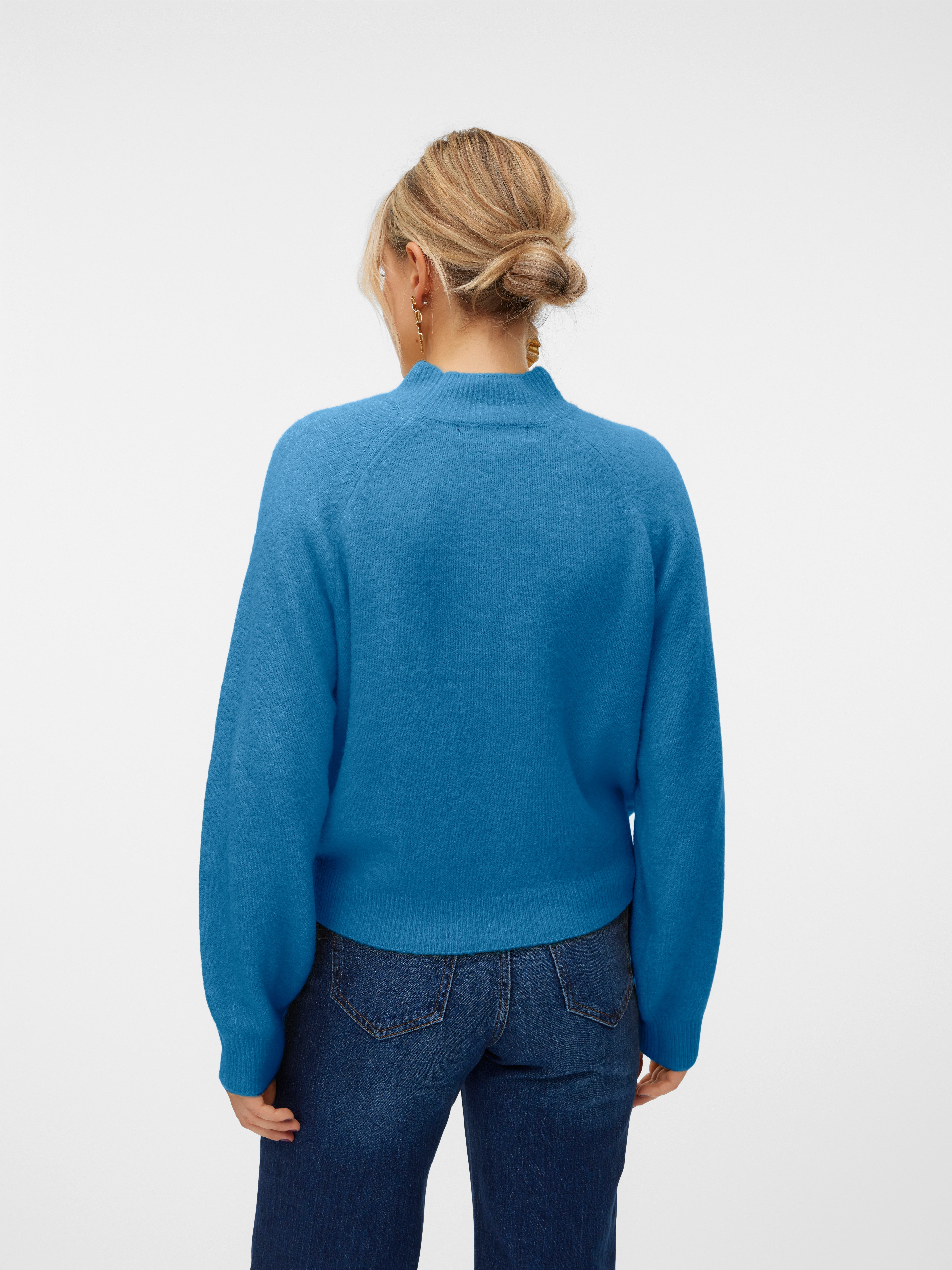 Vero Moda Gebreide trui VMLEAF LS HIGH NECK PULLOVER ENT