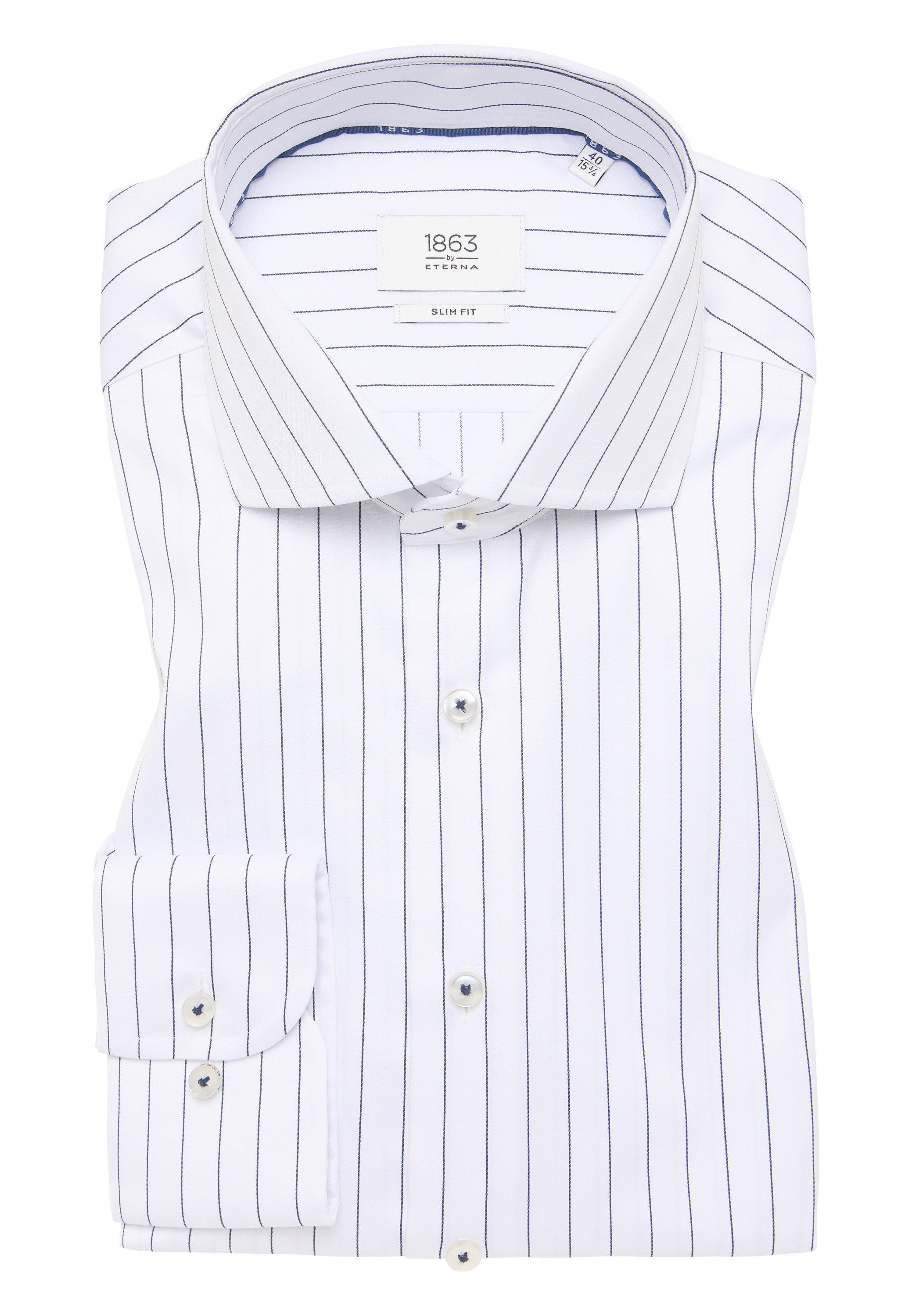 Eterna Overhemd met lange mouwen Slim fit NON IRON (strijkvrij)
