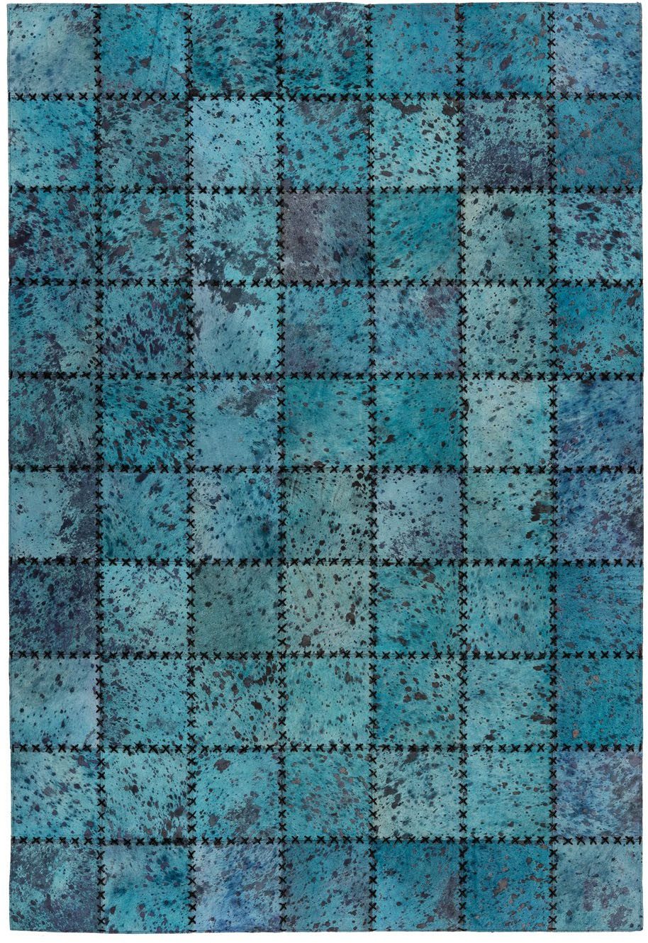 aRTE ESPINA Vloerkleed Voila 100 handgenaaid vlakpolig tapijt in patchwork-ontwerp.