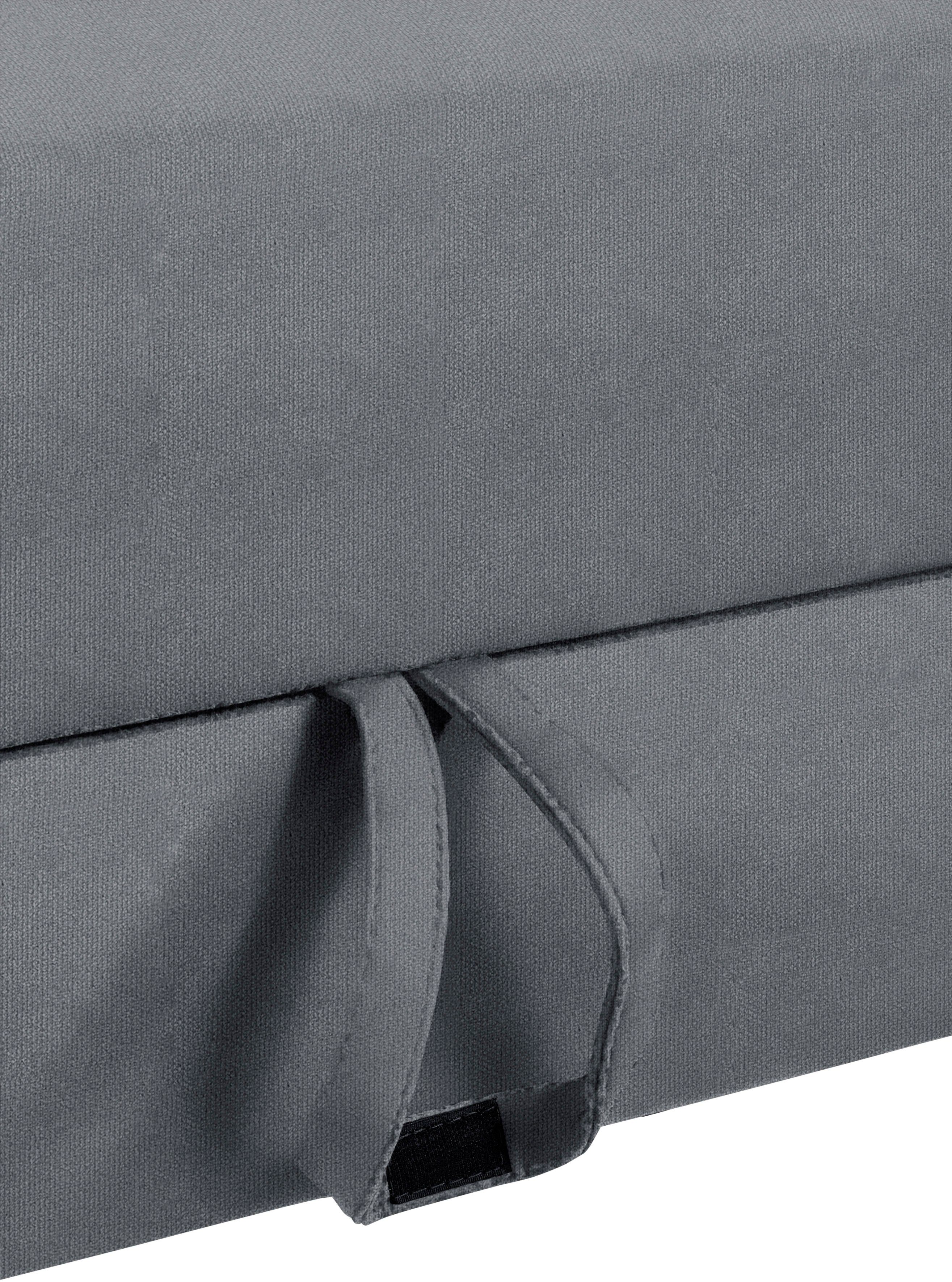 sit&more Hoekbank Bologna L-vorm Verstelbare hoofdsteun, naar keuze met slaapfunctie en lade