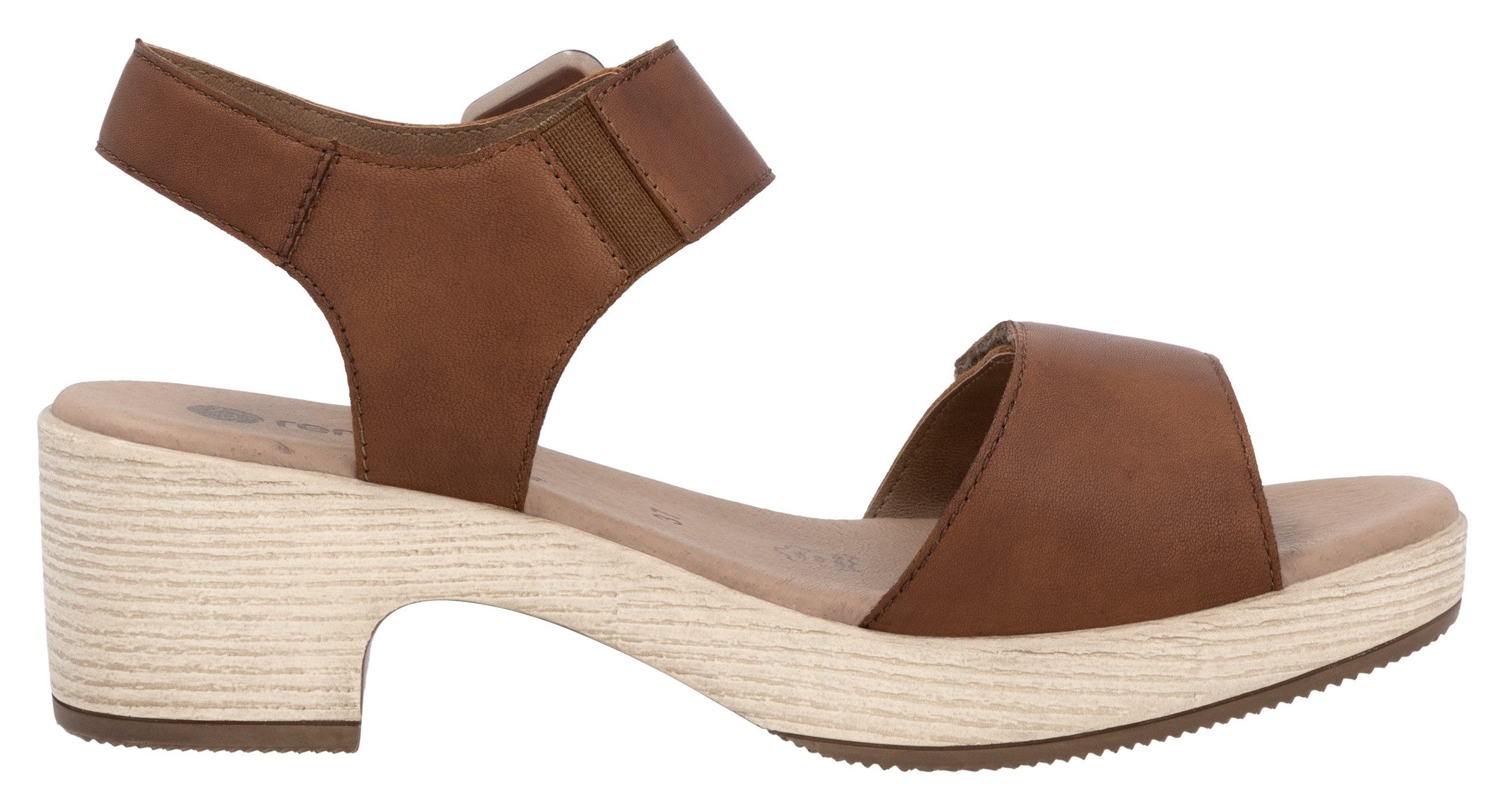 Remonte Sandaaltjes ELLE-Collection , blokhak, zomerschoen, sandaal met klittenbandsluitingen