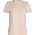 calvin klein curve shirt met ronde hals inclusive core logo t-shirt met markant calvin klein-logo-opschrift op borsthoogte roze