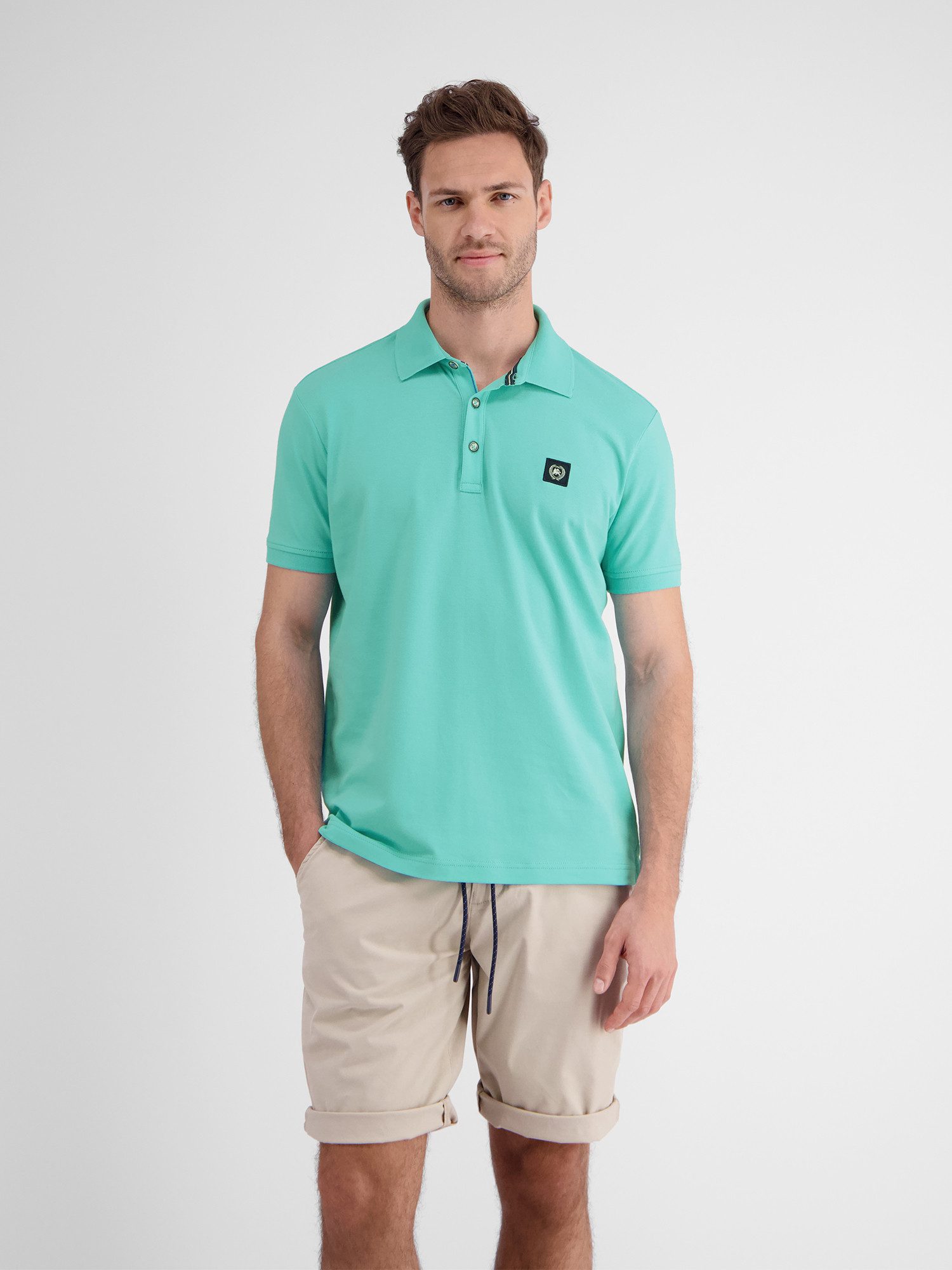 Lerros Poloshirt LERROS heren poloshirt met stretchpercentage, effen kleur
